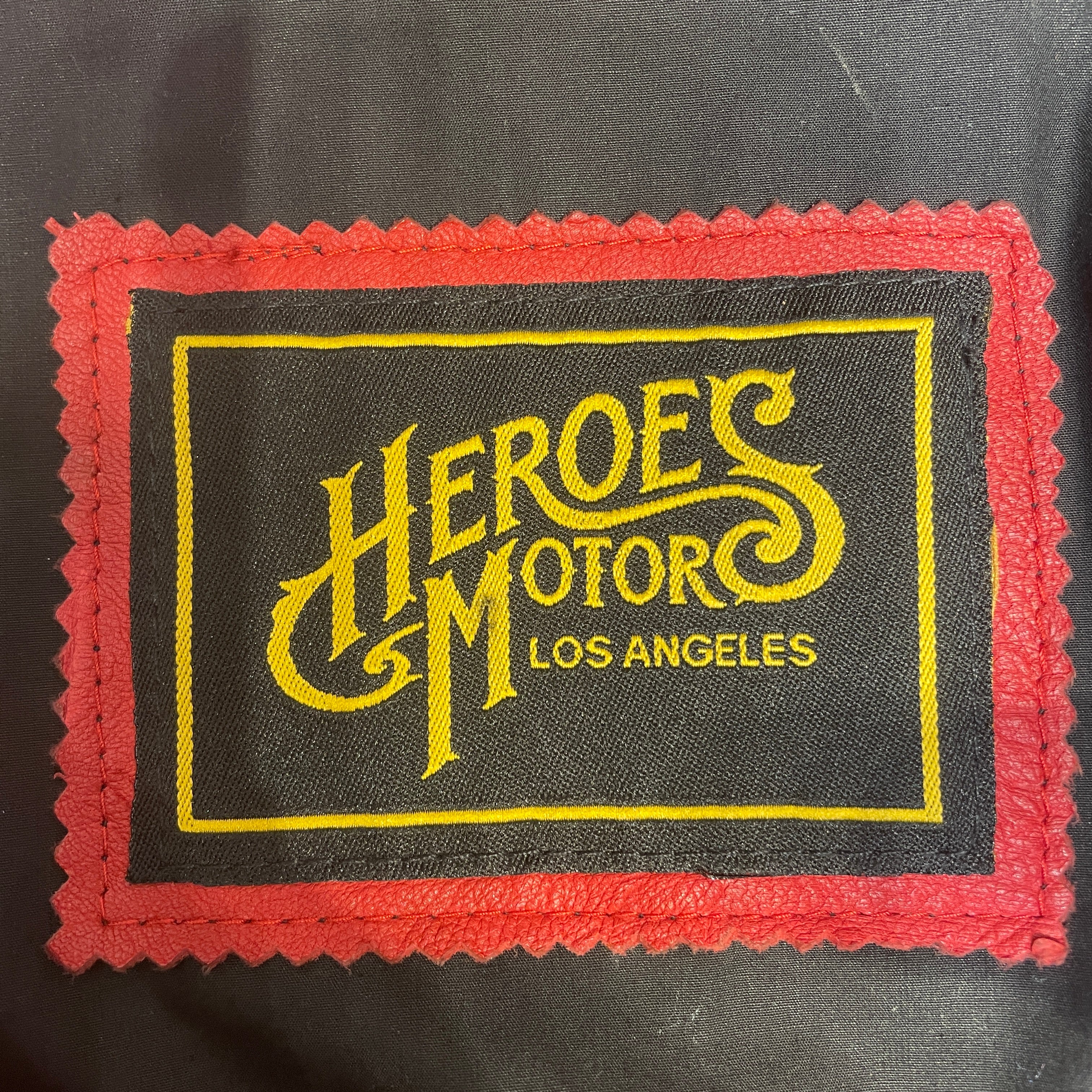 Heroes Motor Los Angeles/Leather Jkt/L/Leather/RED/ view 3