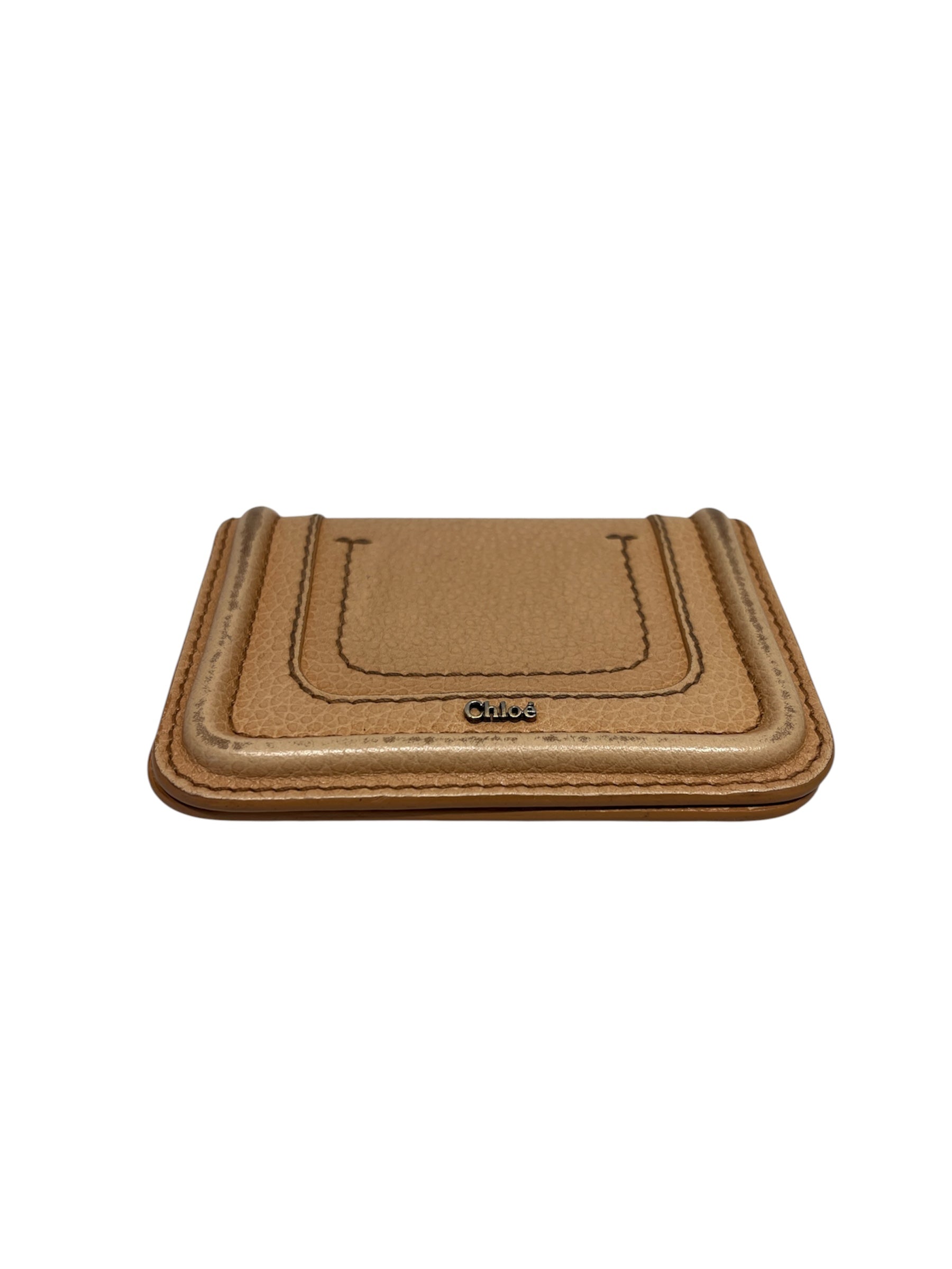 Chloe/Bifold Wallet/Leather/BEG/ view 3