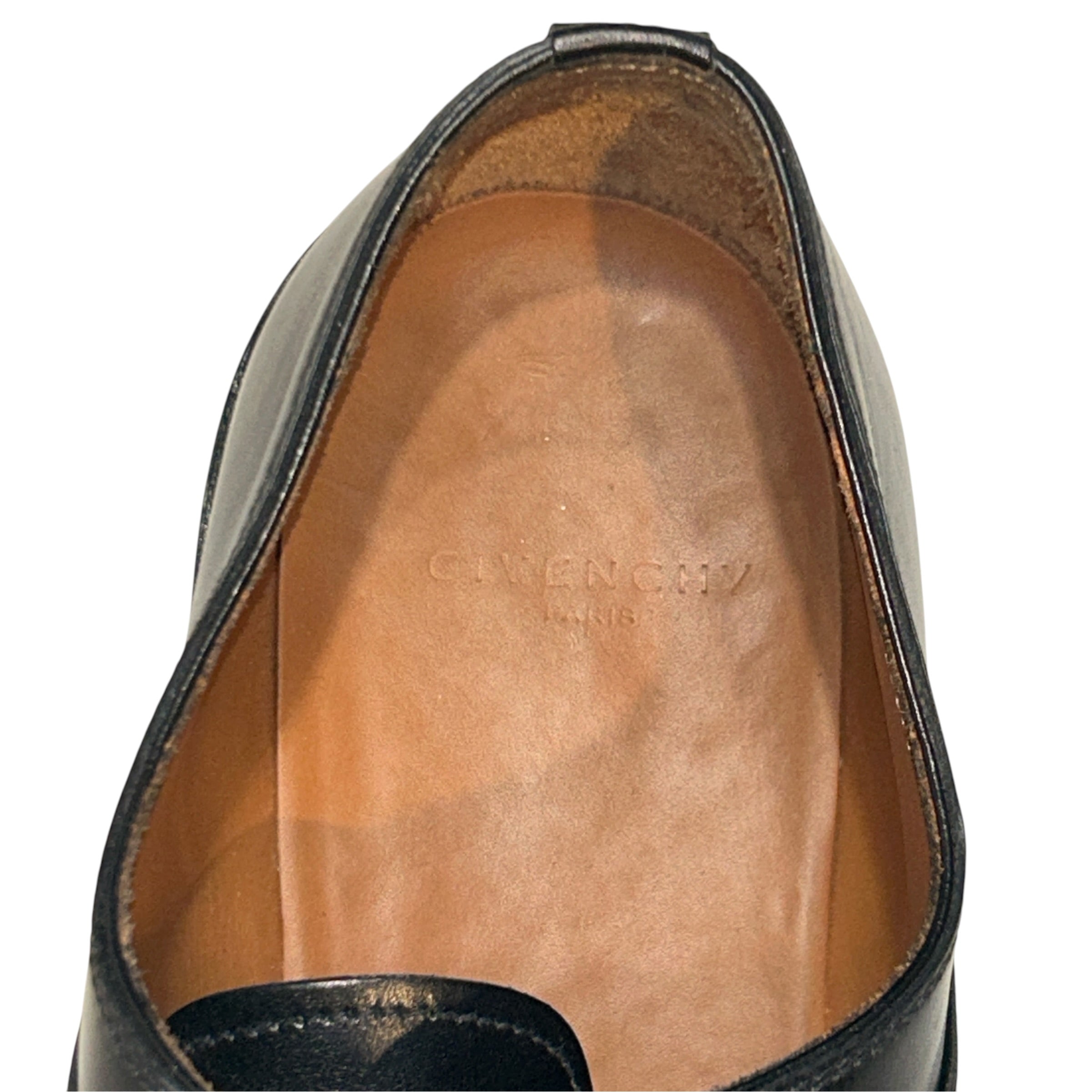 GIVENCHY/Dress Shoes/EU 44/Leather/BLK/Cross Strap Elastic view 3