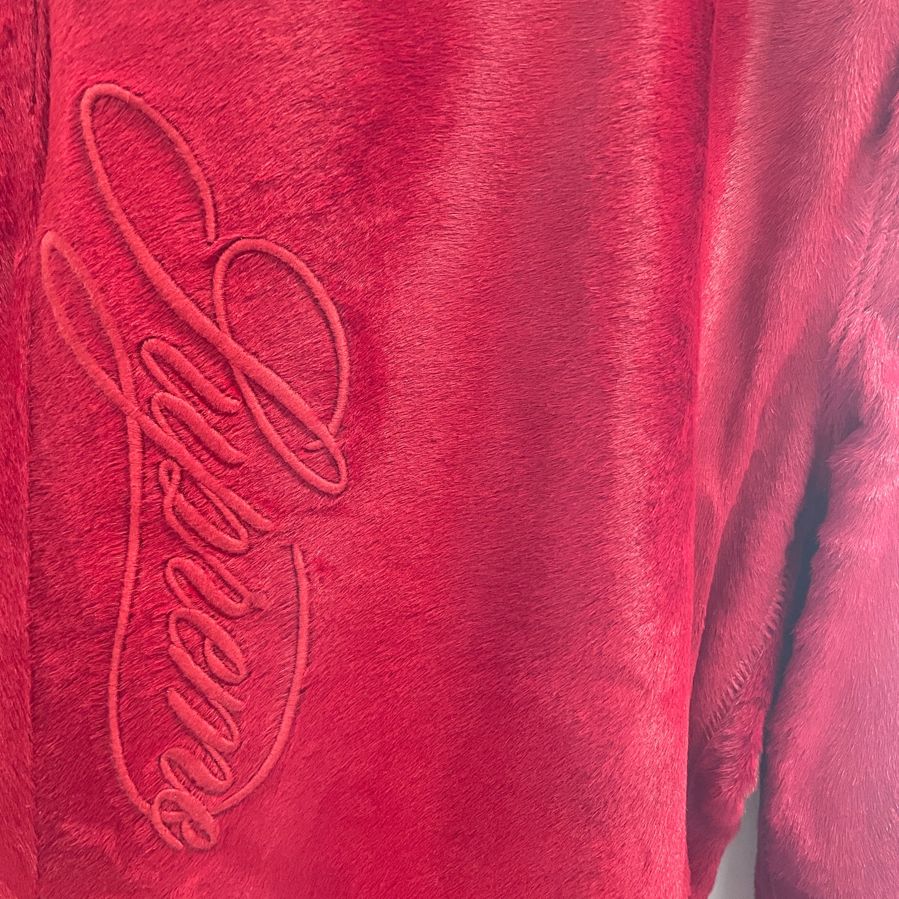 Supreme/Pants/34/Fur/RED/SCRIPT LEFT THIGH LOGO view 5