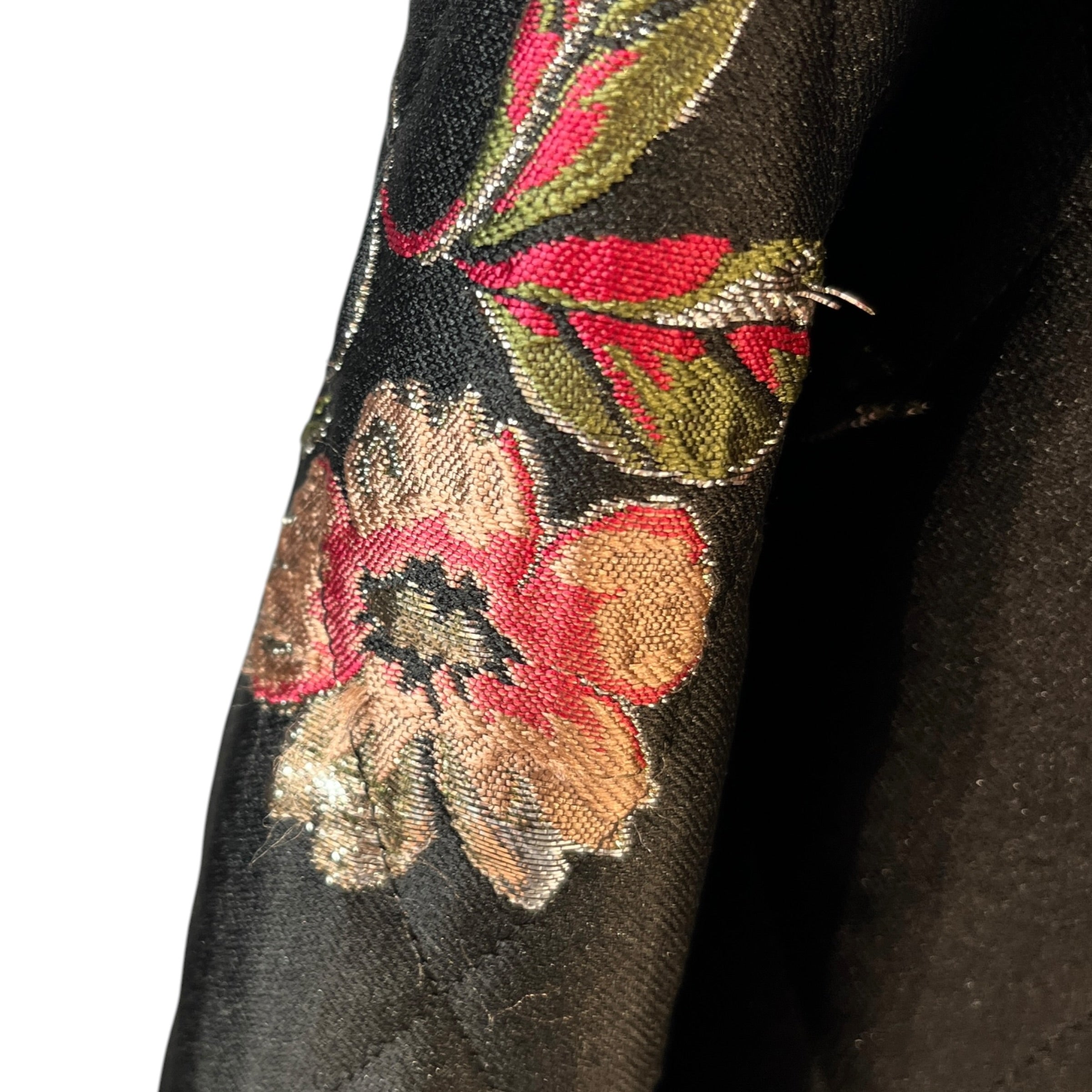 DOLCE&GABBANA/Quilted Jkt/36/All Over Print/Cotton/BLK/Single Breasted/Amore Bomber Jacket view 8