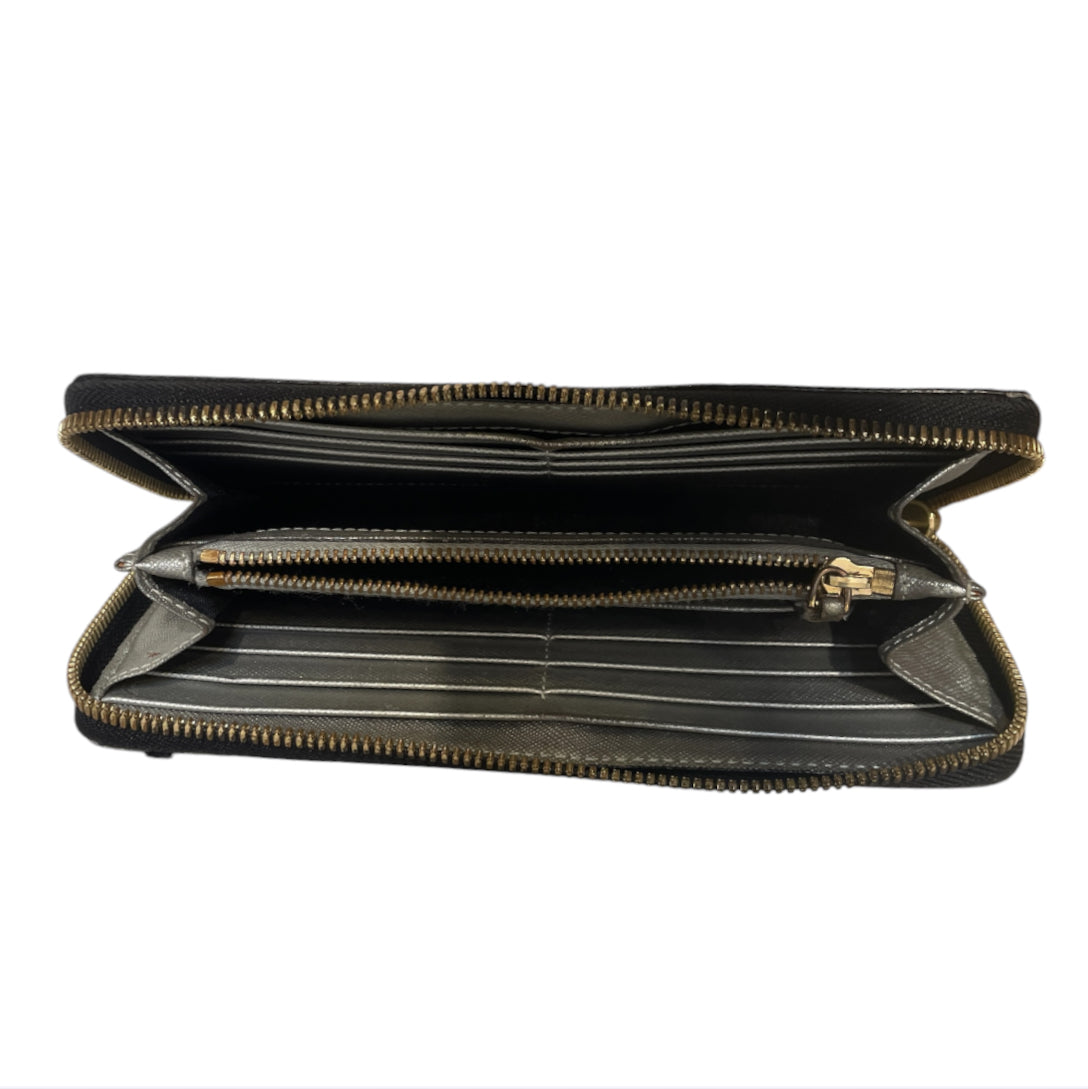 MCM/Long Wallet/Monogram/Leather/BLK/L's/blk gry view 3