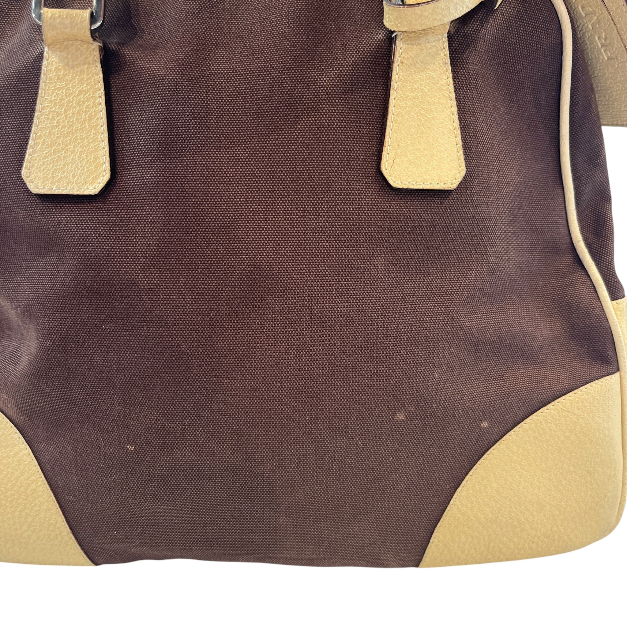 PRADA/Boston Bag/Cotton/BRW/CANAPA BOWLER BAG view 7