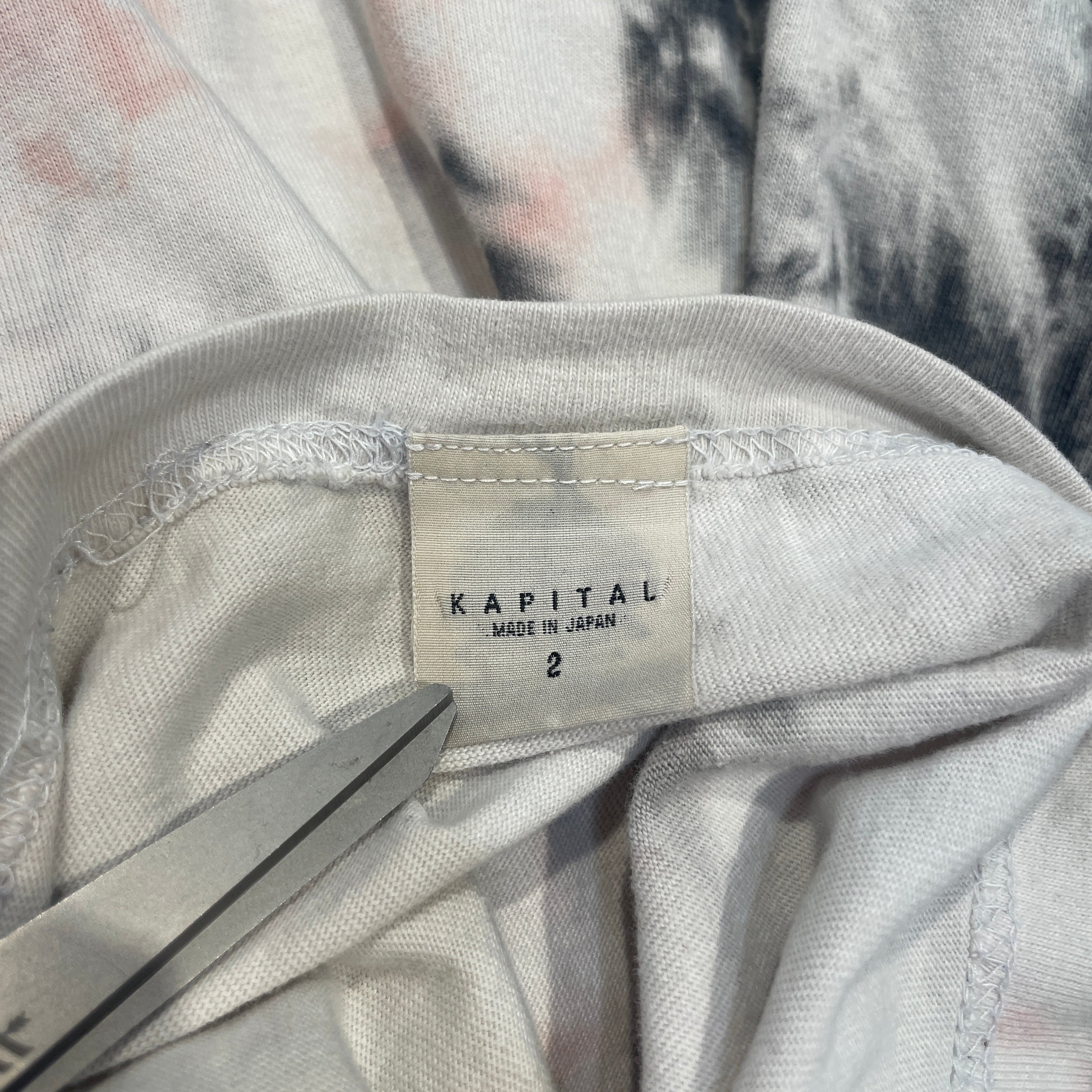KAPITAL/LS T-Shirt/2/Cotton/MLT/Acid Wash Long SLeve view 3