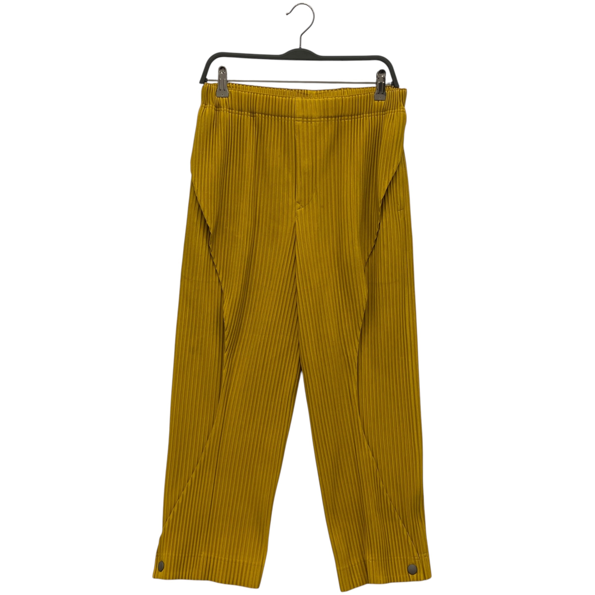 HOMME PLISSE ISSEY MIYAKE/Pants/2/Polyester/GLD/PANELED LEG/SNAP BUTTON CUFF view 1