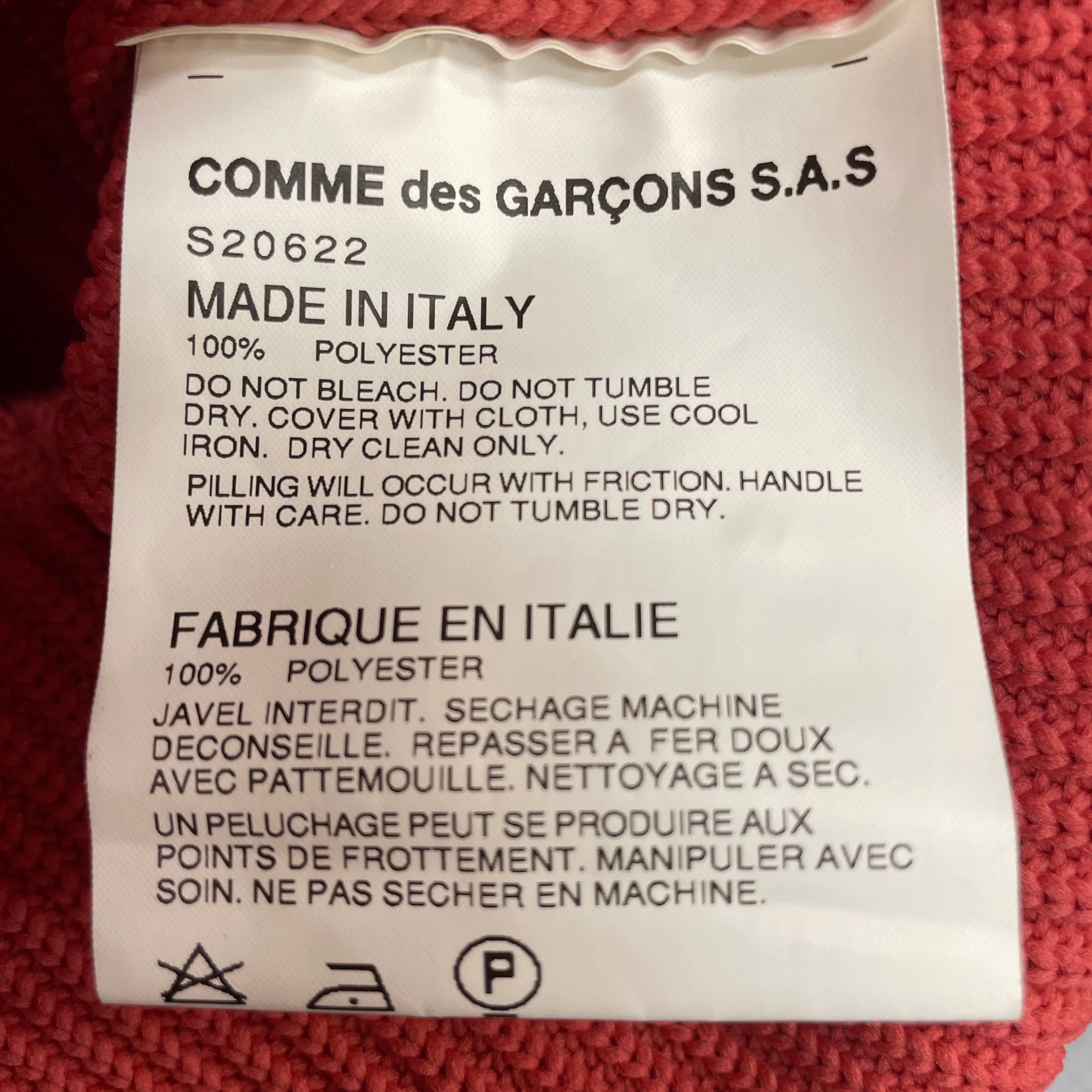 COMME des GARCONS SHIRT/Cardigan/S/Acrylic/ORN/ view 4