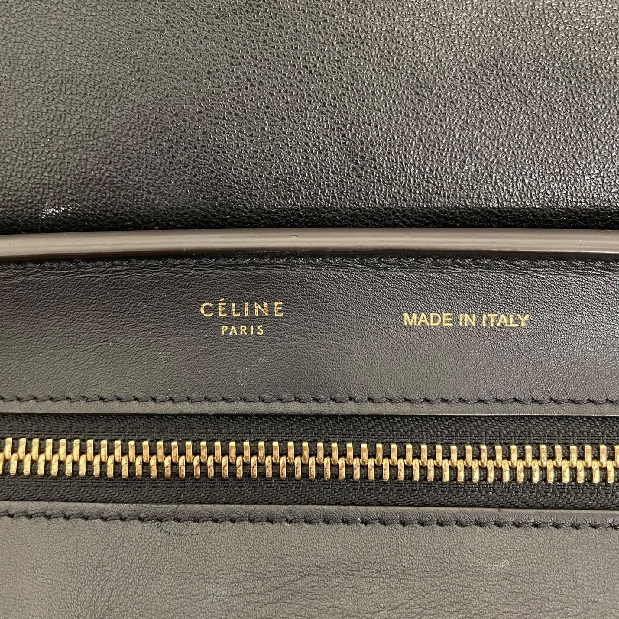 CELINE/Cross Body Bag/M/Leather/GRY/ view 6