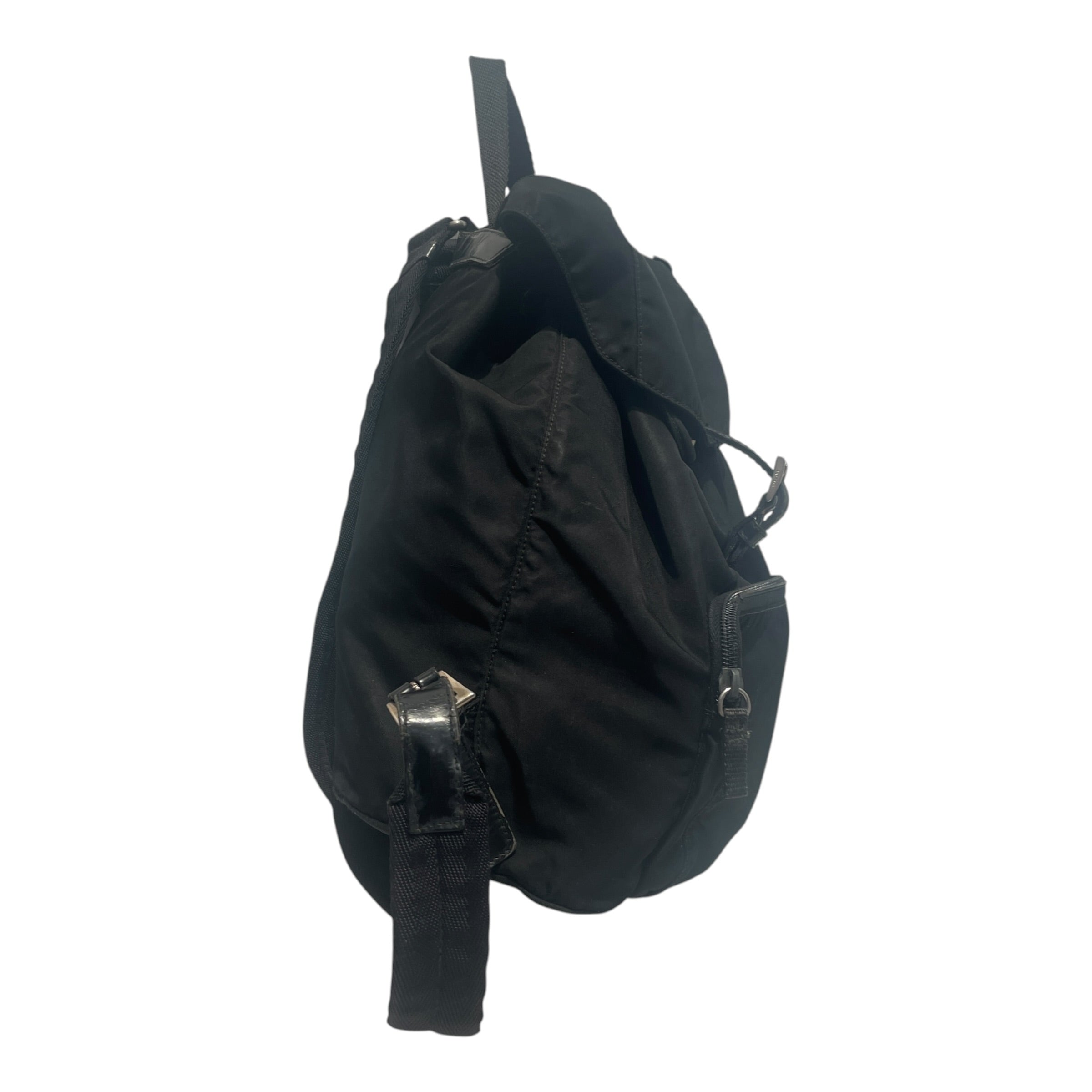 PRADA/Backpack/Nylon/BLK/Drawstring Backpack view 6
