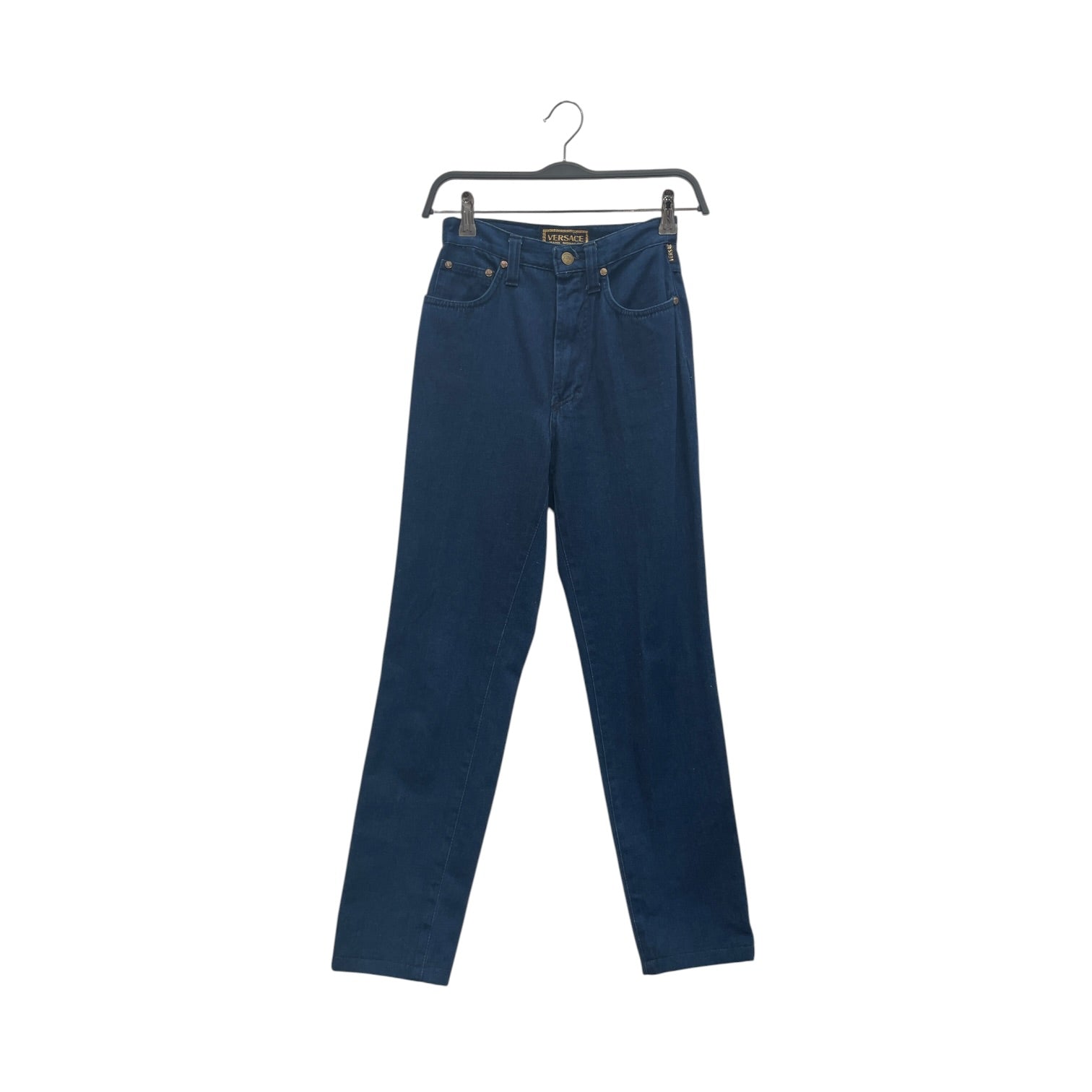 VERSACE JEANS COUTURE/Skinny Pants/28/Cotton/BLU/High-waisted/GOLD HARDWER view 1