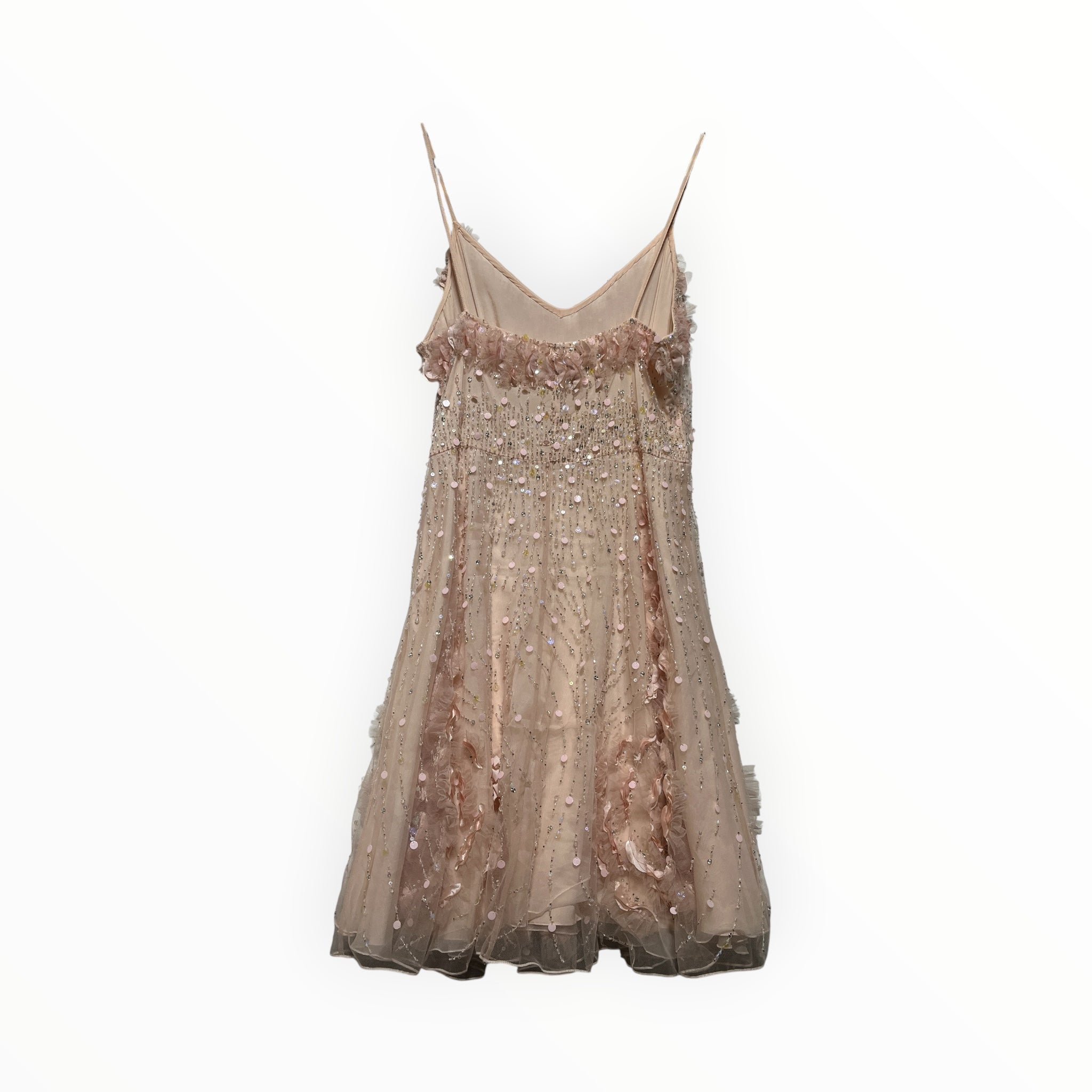 BLUMARINE/Camisole Dress/42/PNK/RHINESTONE SEQUIN APPLIQUE view 2