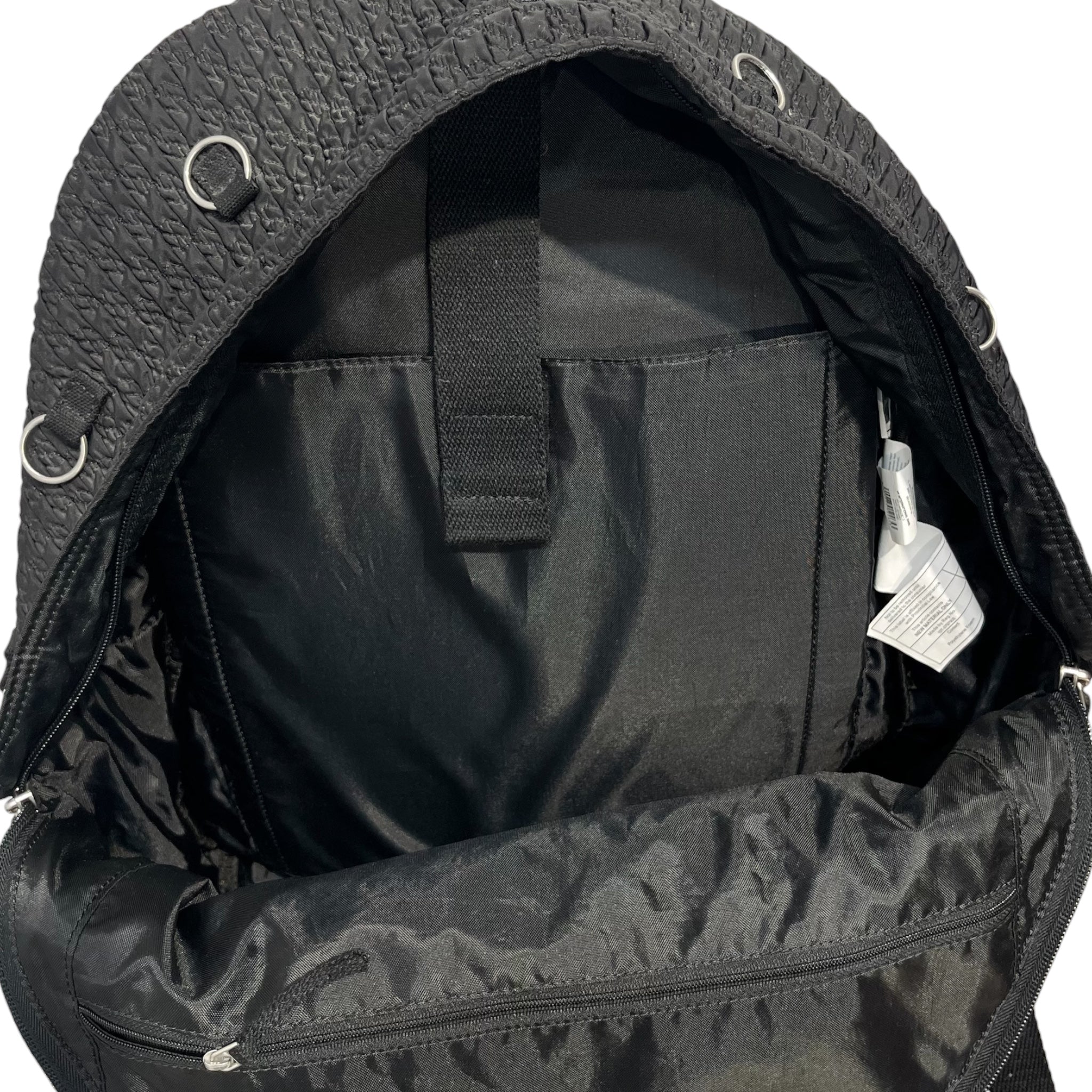 EASTPAK/RAF SIMONS/Backpack/Nylon/BLK/RINGS ALL OVER view 4