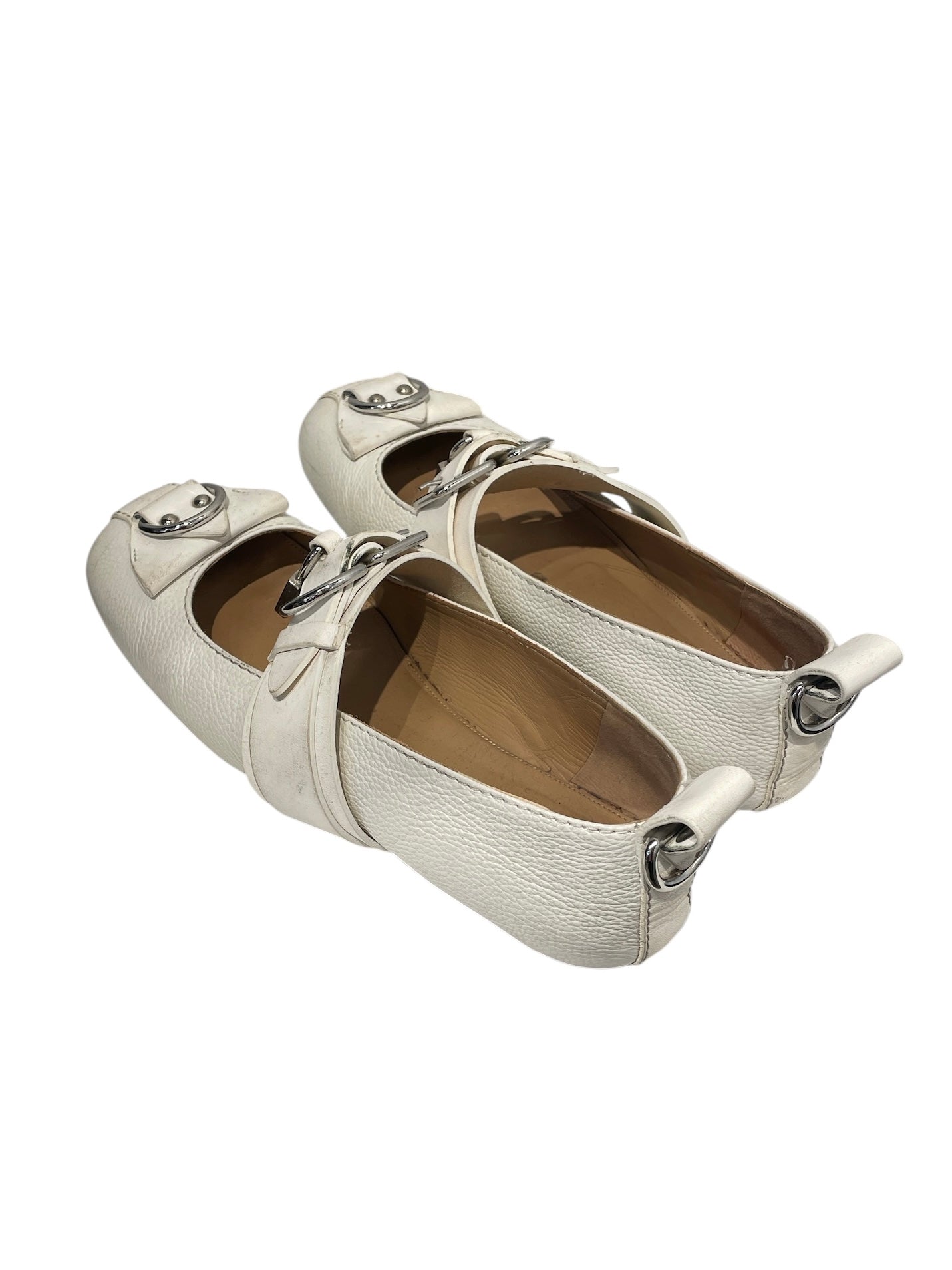 JW ANDERSON(J.W.ANDERSON)/Flat Shoes/EU 38/Leather/WHT/PUNK LOCK BALLET FLATS view 2
