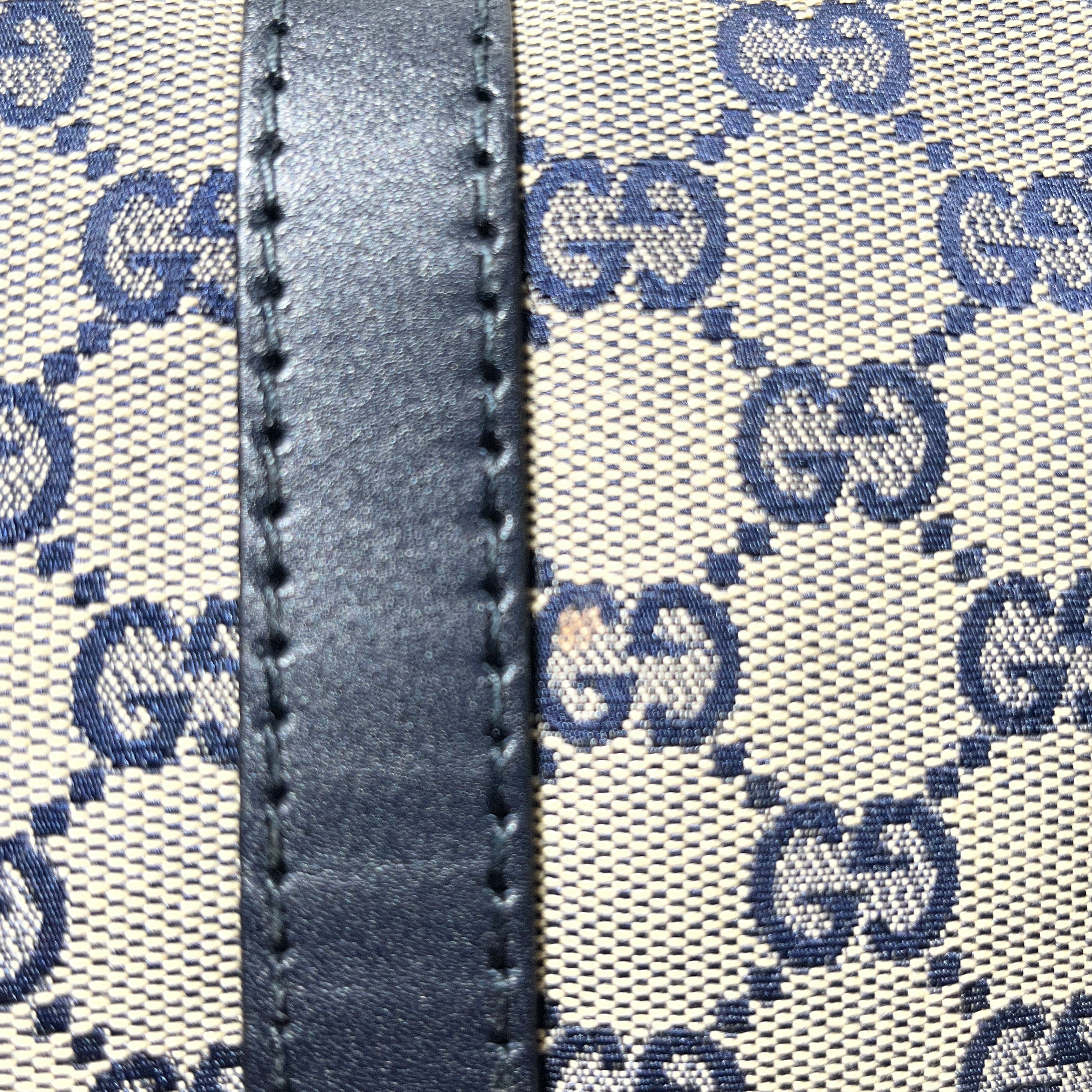 GUCCI/Hand Bag/Monogram/Cotton/BLU/blue all over gg boston view 13