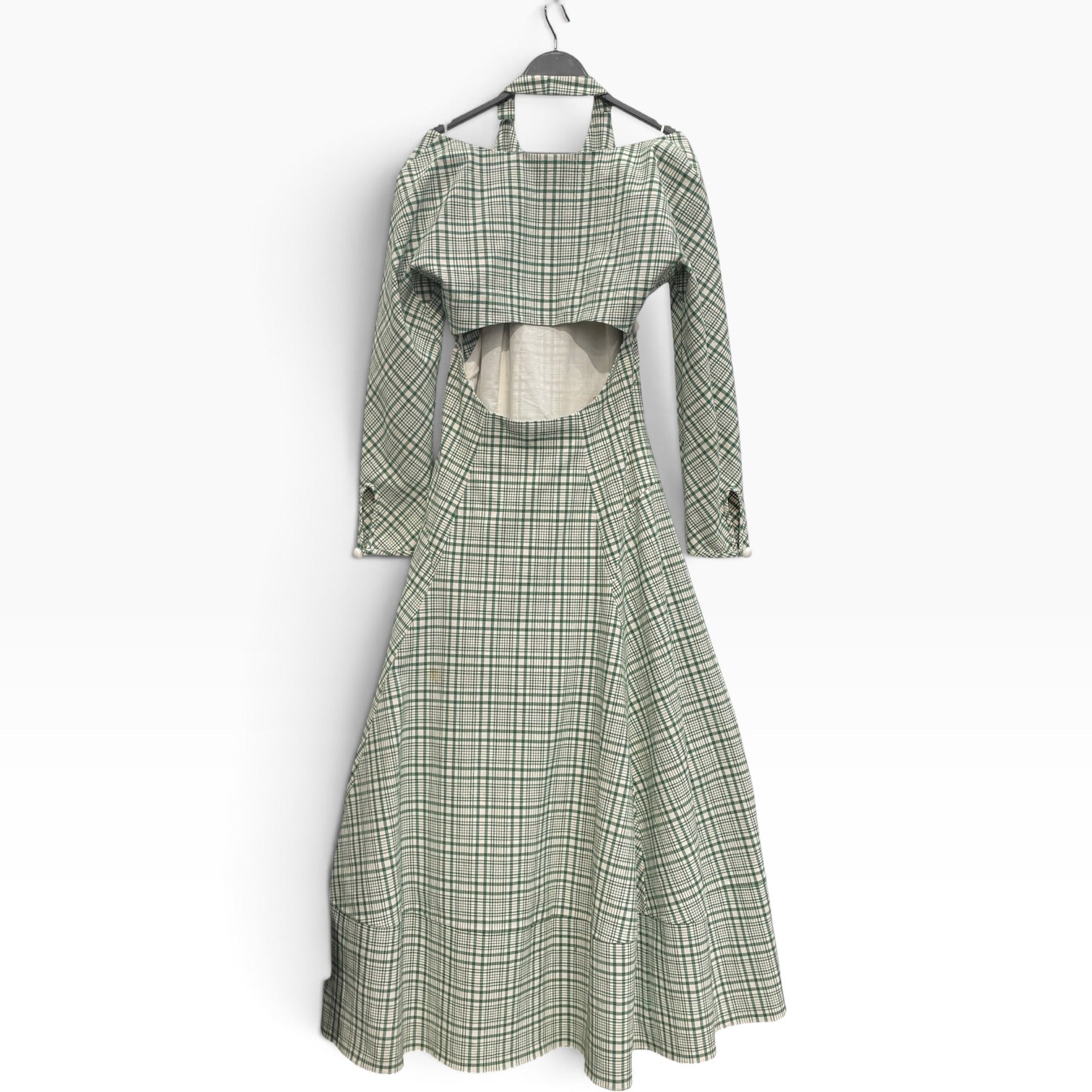 ROSIEASSOULIN/Dress/10/Hombre Check/Cotton/GRN/WBOLERO view 2