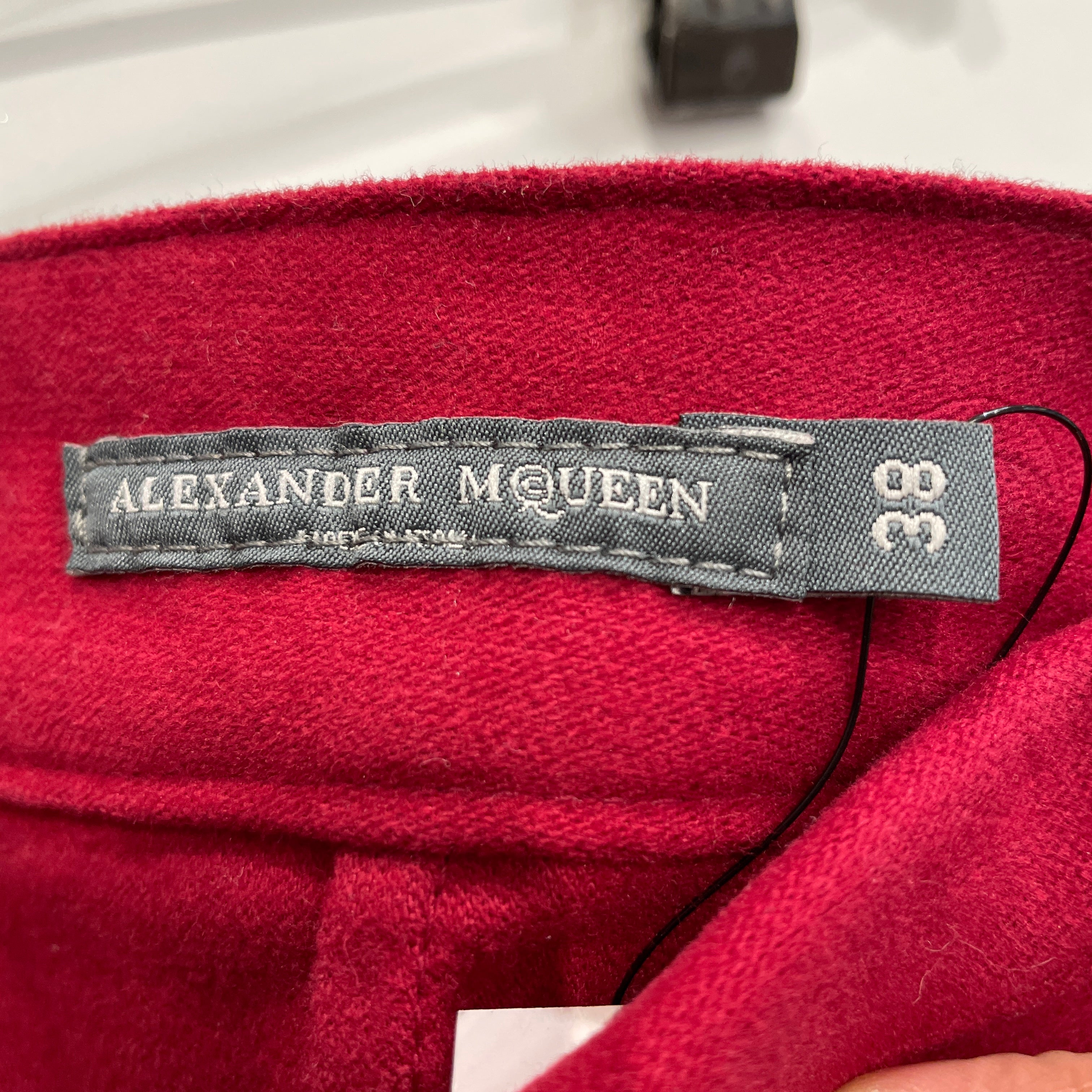 Alexander McQueen/Bottoms/38/Cotton/RED/ view 3