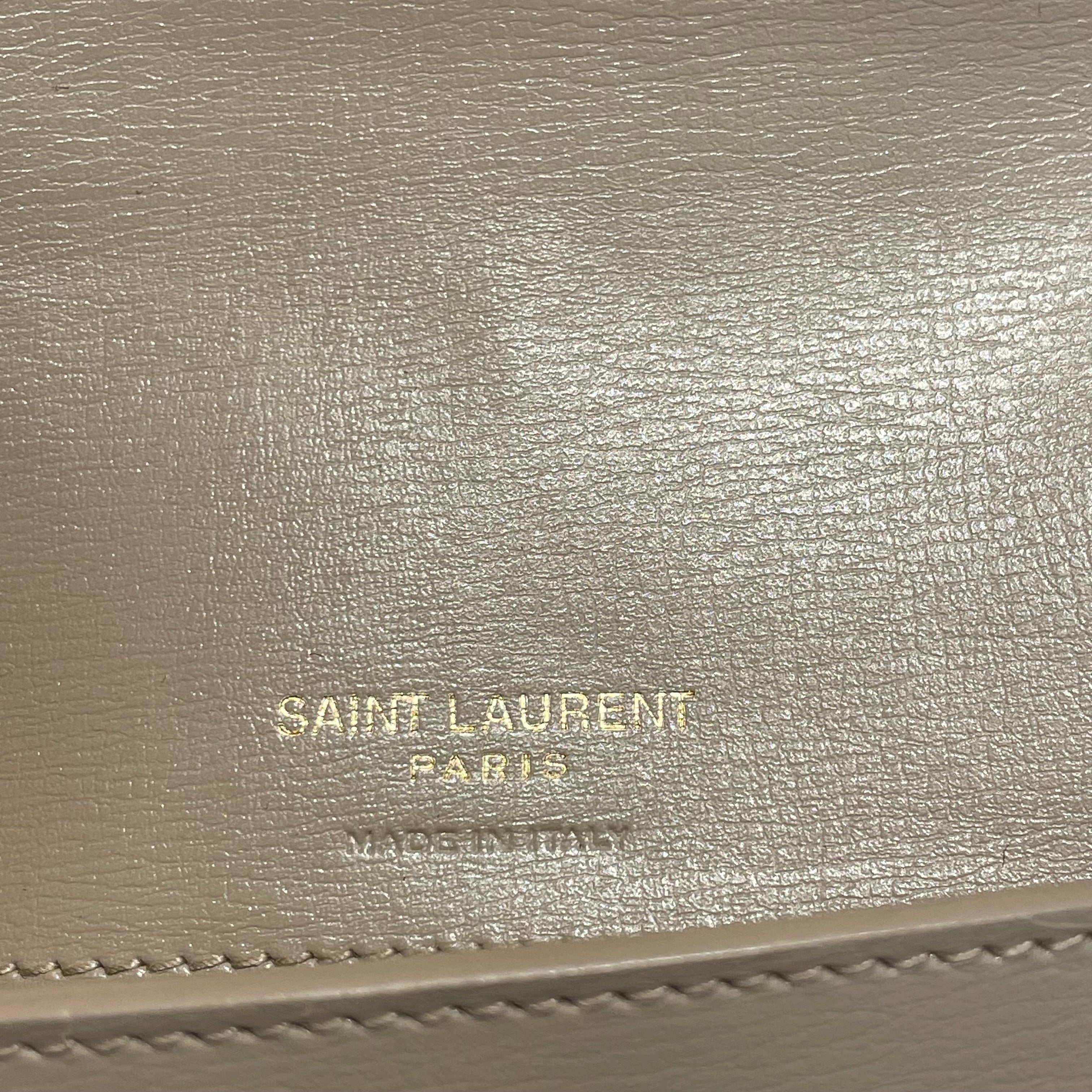 SAINT LAURENT/Bag/Leather/BEG/Kate clutch view 3
