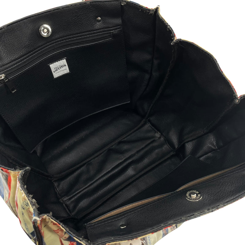 Jean Paul Gaultier/Bag/All Over Print/Leather/WHT/AOP TAPE MEASURE BAG