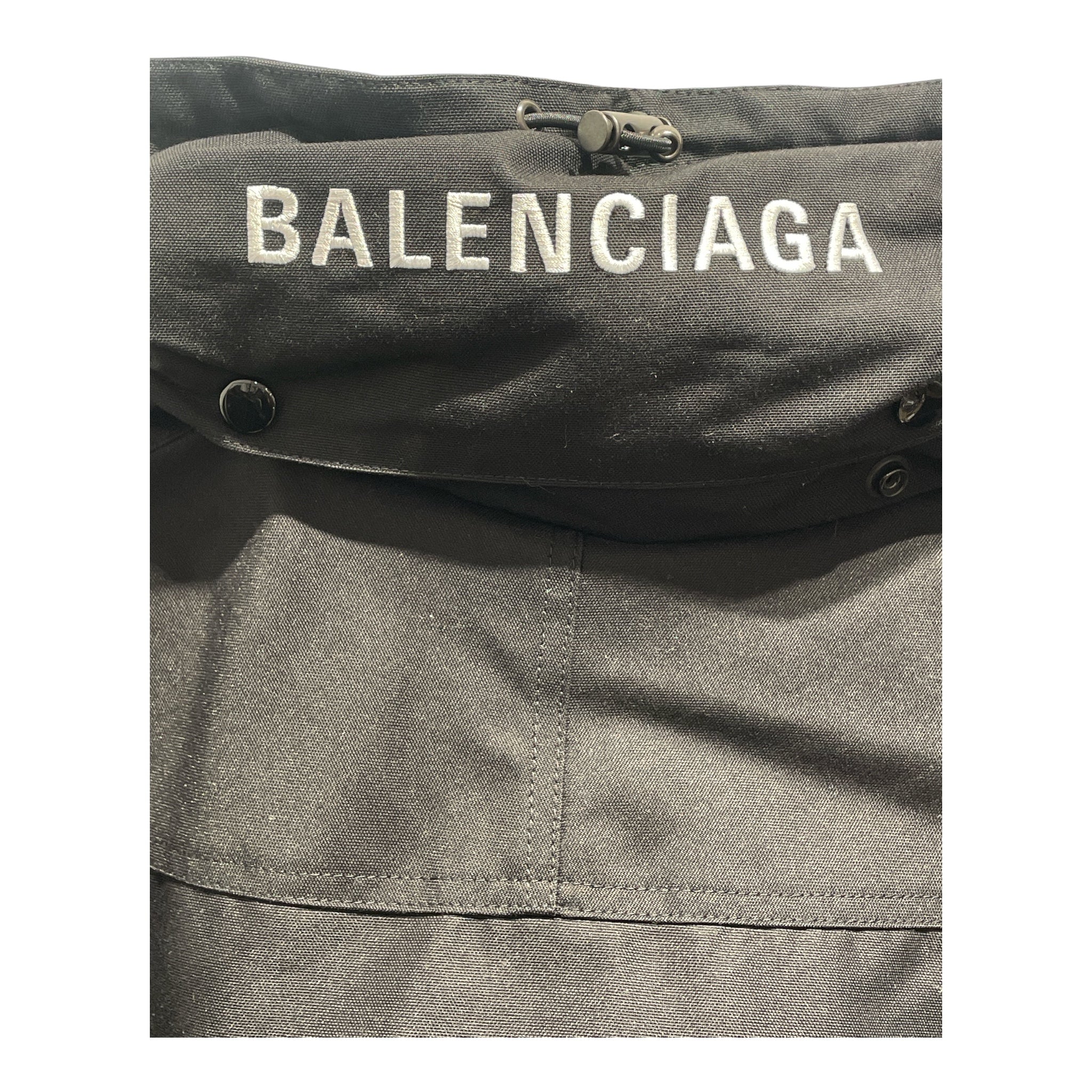 BALENCIAGA/Jacket/36/Nylon/BLK/BALENCIAGA SWING PARKER "2017 view 3