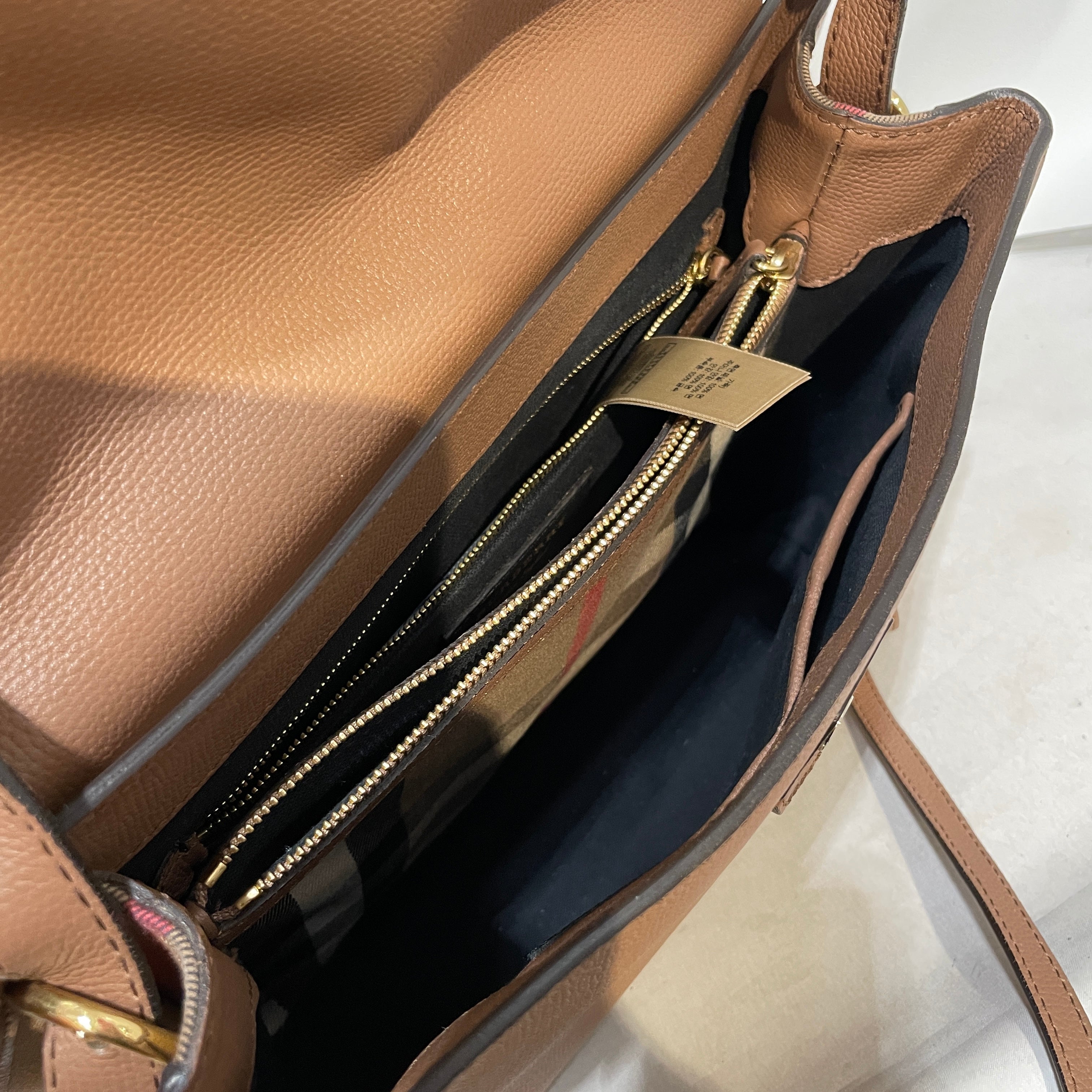 BURBERRY/Cross Body Bag/Leather/BRW/Camberly Top Handle Satchel view 3