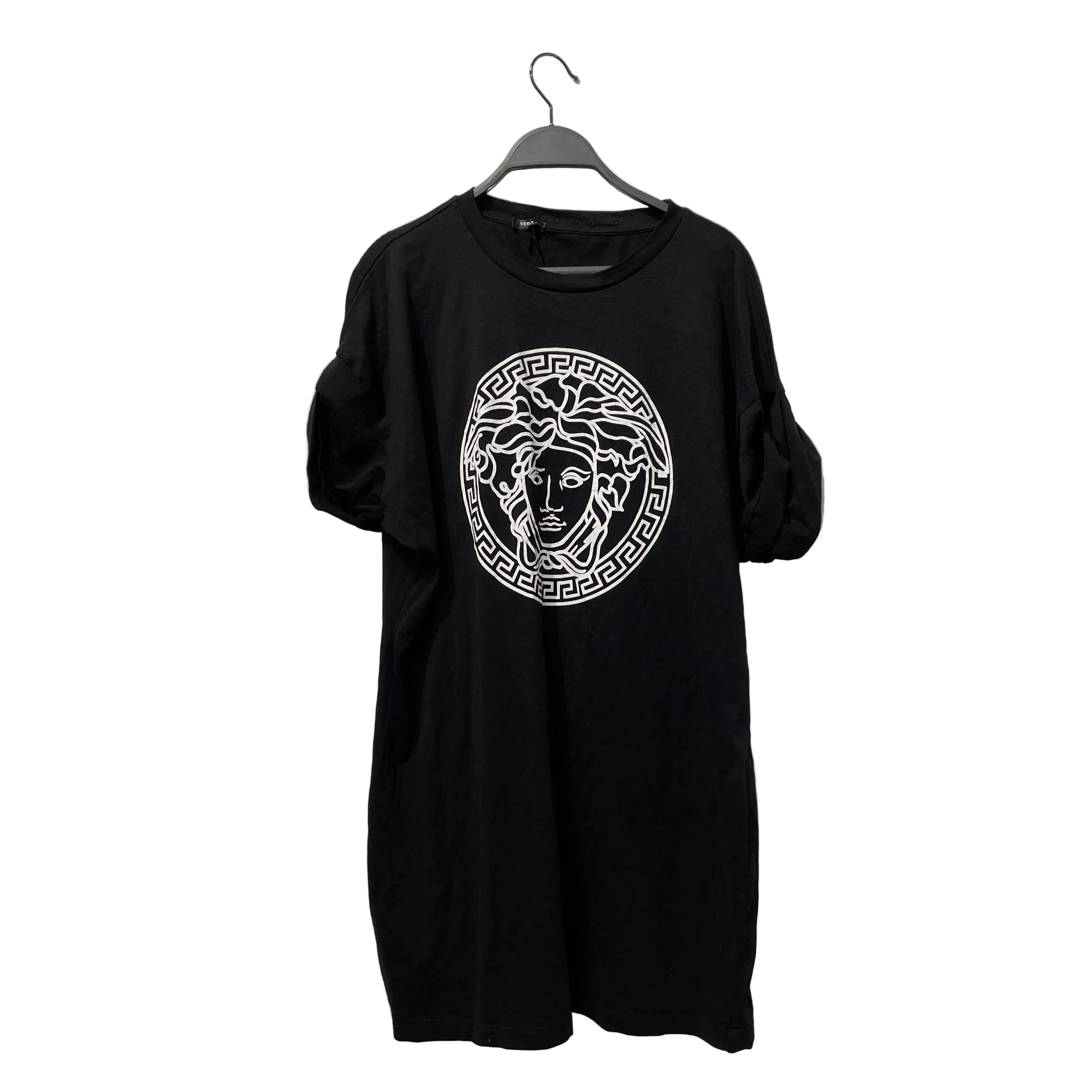 VERSACE/SS Dress/42/Graphic/Cotton/BLK/MEDUSA LOGO view 1
