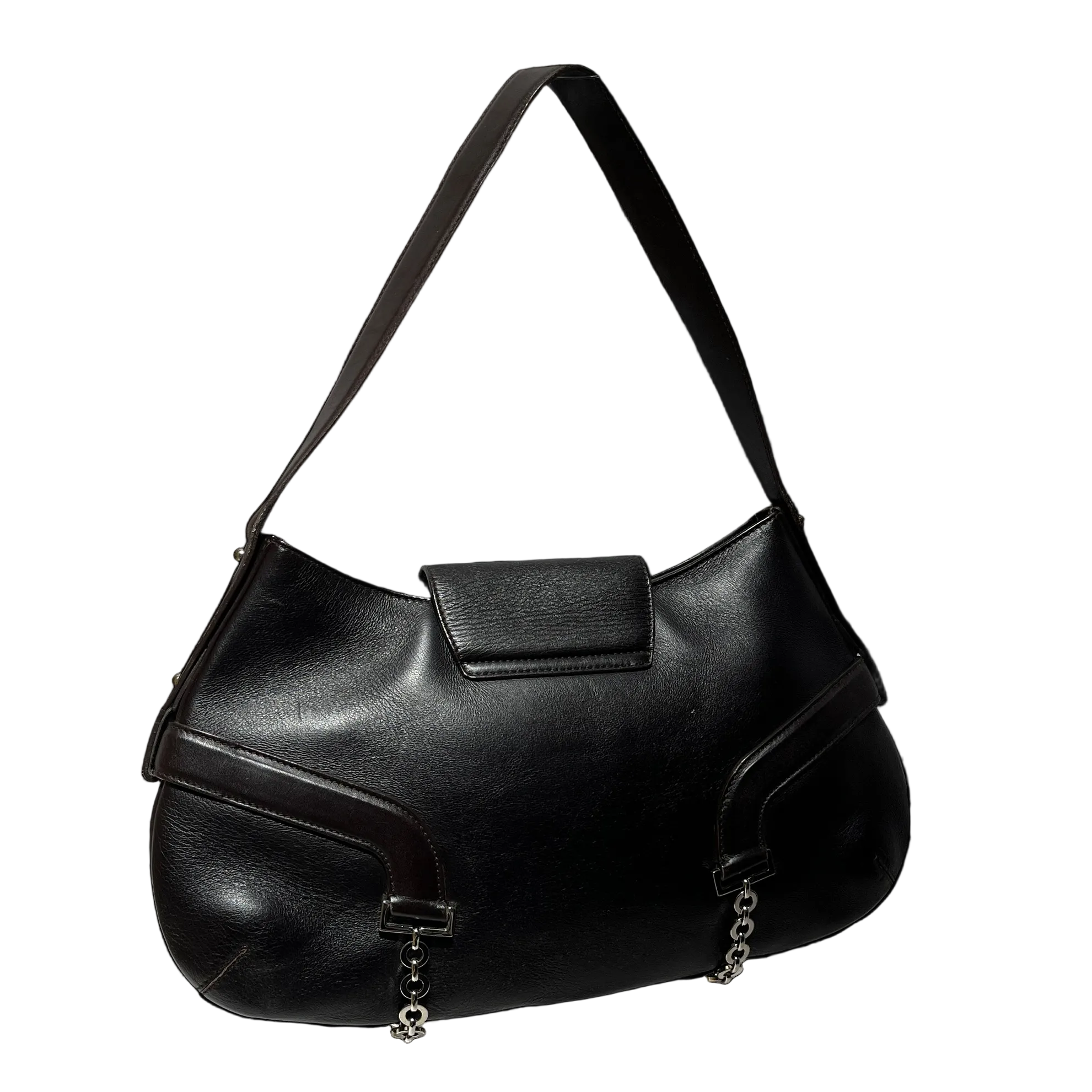 Salvatore Ferragamo/Hand Bag/Leather/BRW/gancini shoulder view 2