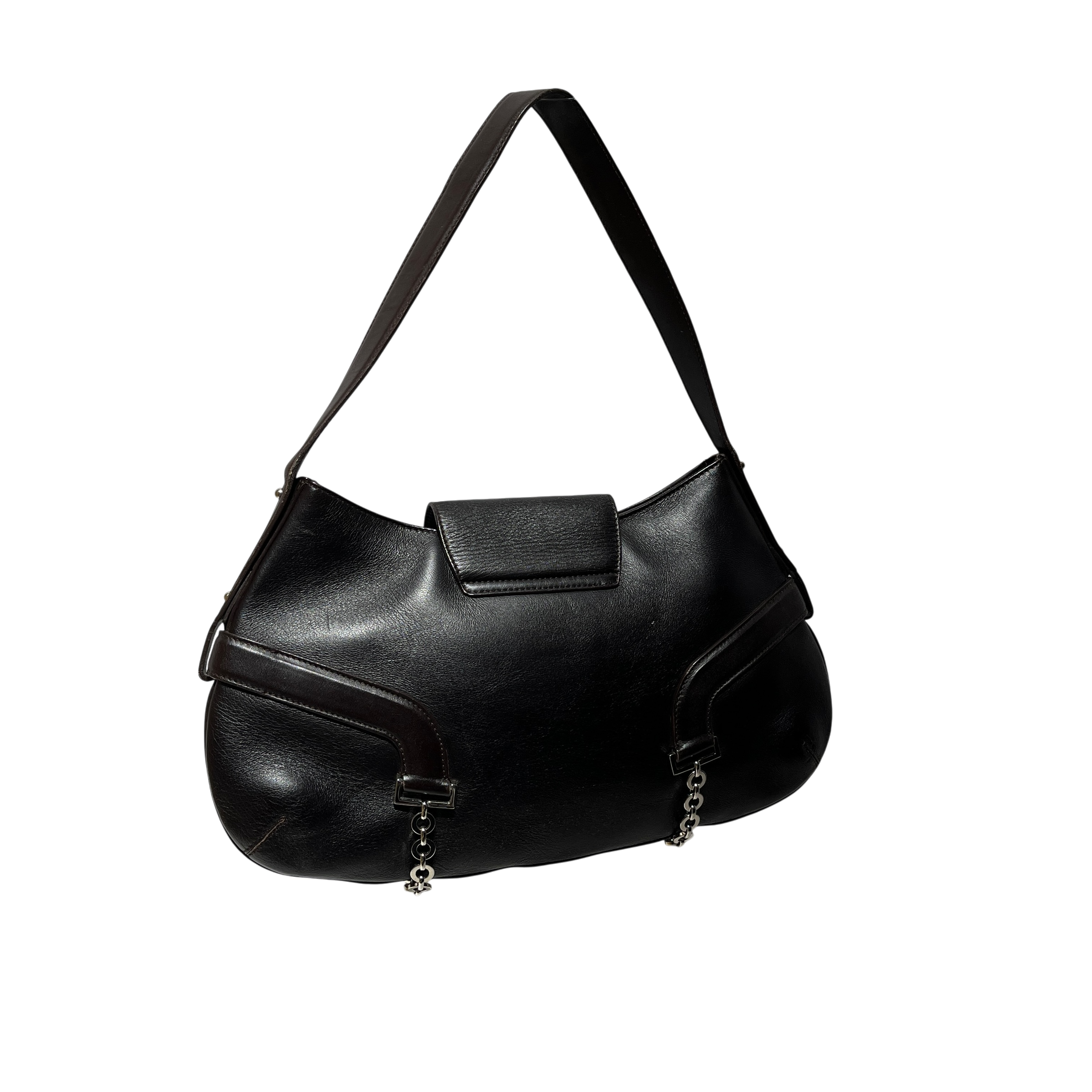 Salvatore Ferragamo/Hand Bag/Leather/BRW/gancini shoulder view 2