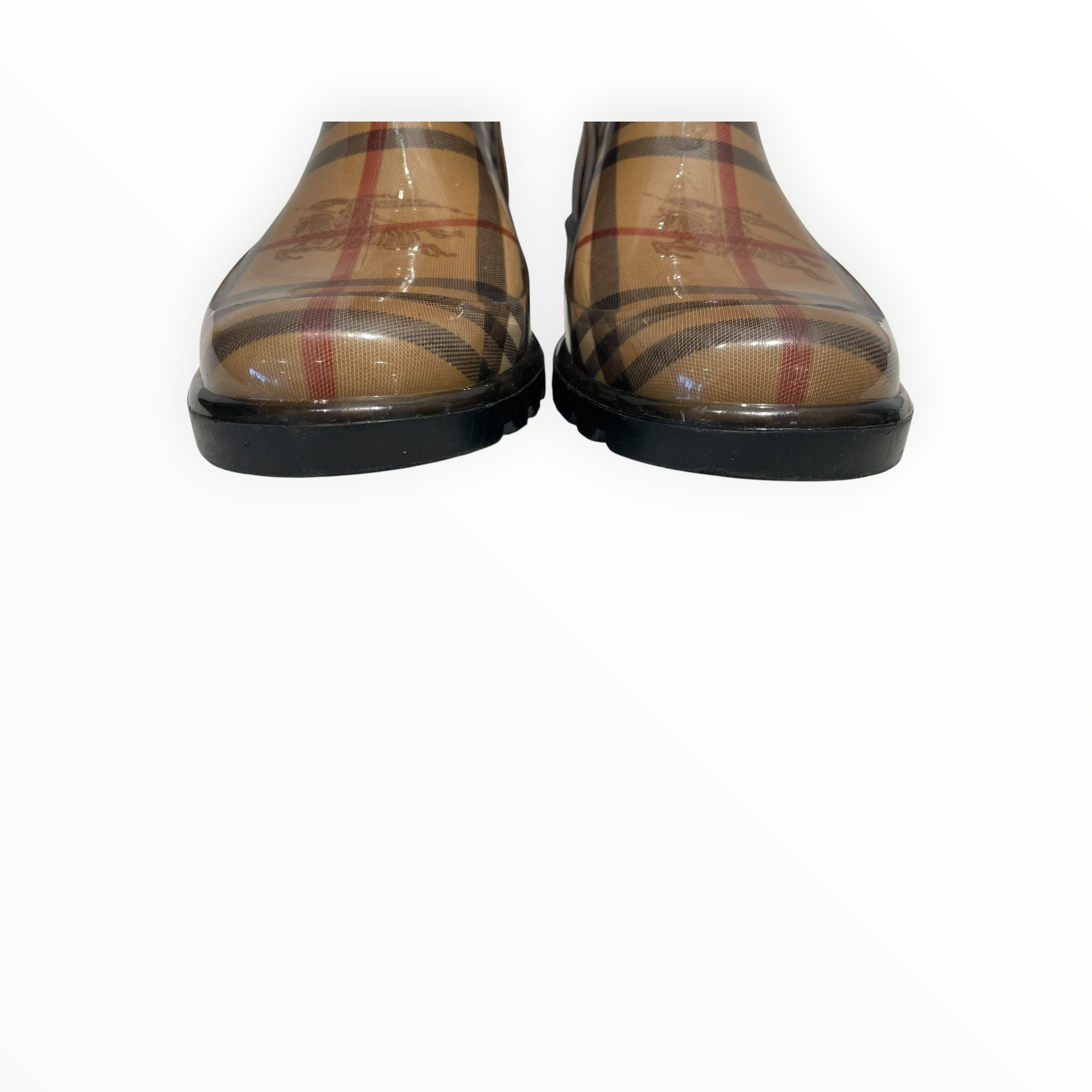 BURBERRY/Rain Boots/US 6/Monogram/BRW/HAYMARKET RUBBER RAIN BOOTS view 5