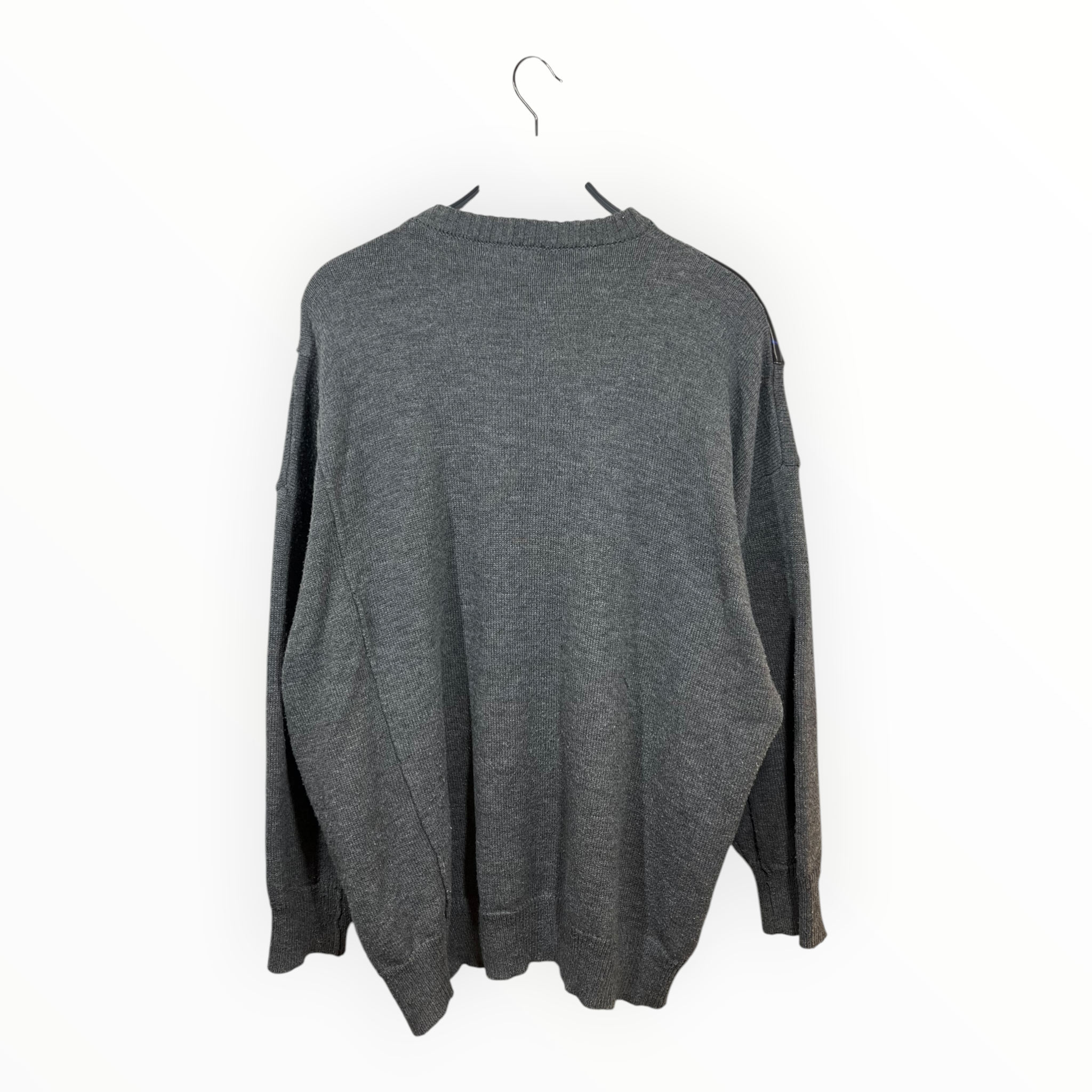 RAF SIMONS/Heavy Sweater/M/Wool/GRY/Oversize/2019 Blue Velvet Sweater view 2