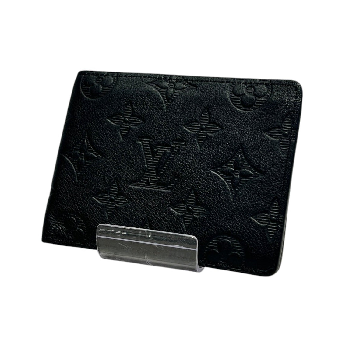 LOUIS VUITTON/Bifold Wallet/Monogram/Leather/BLK/MULTIPLE MONOGRAM SHADOW view 1