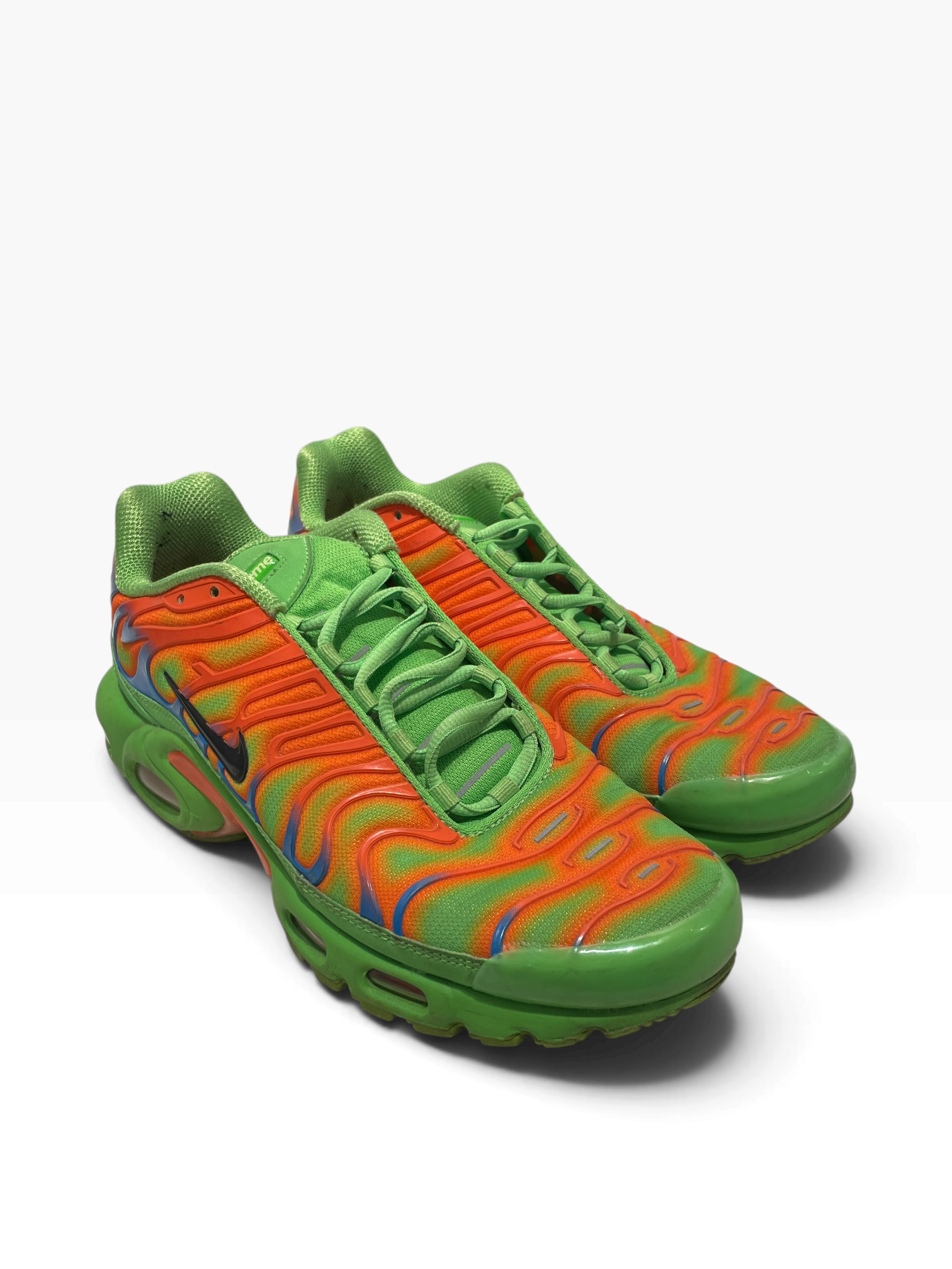 NIKE/Supreme/Low-Sneakers/US 9/All Over Print/Acrylic/MLT/mean green view 1
