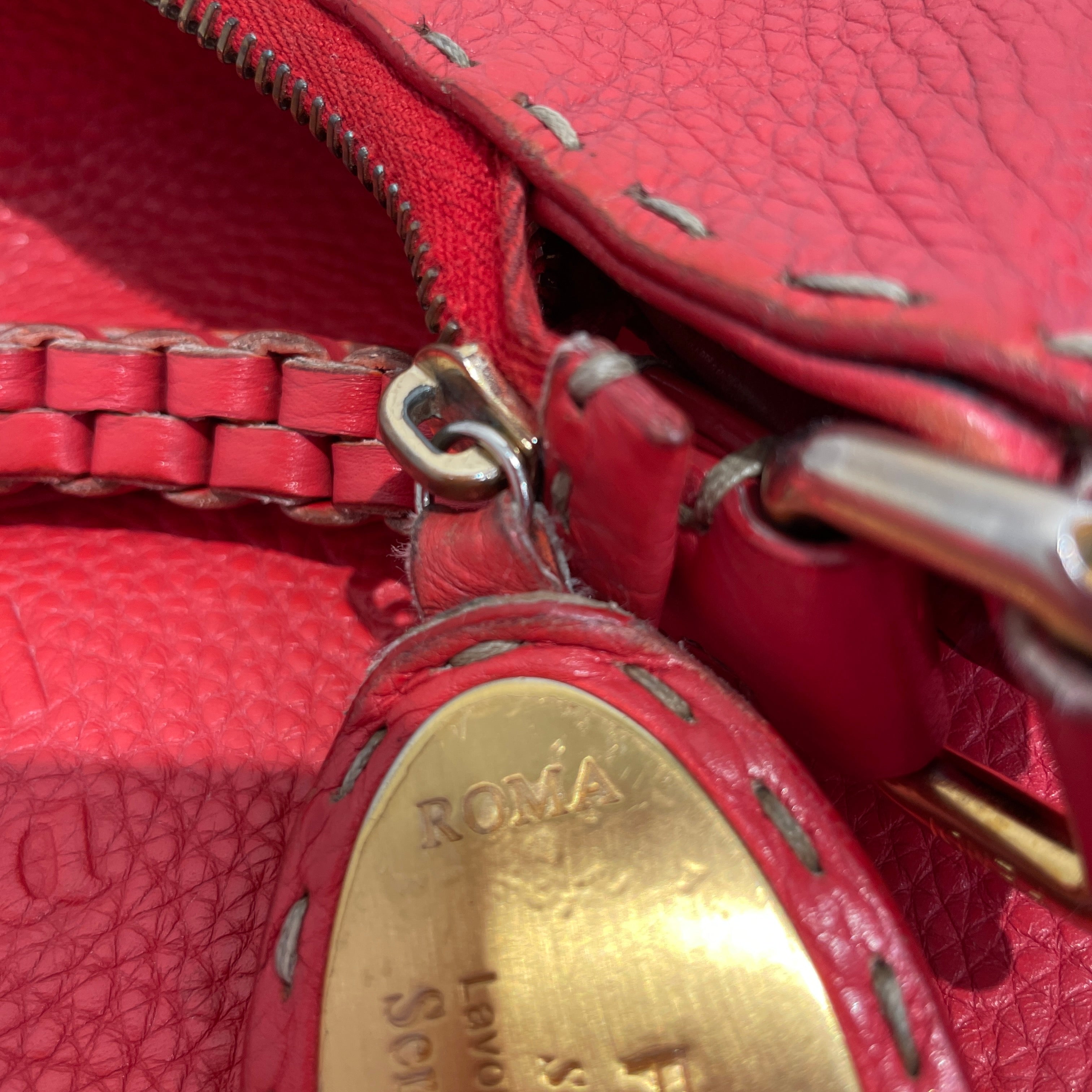 FENDI/Hand Bag/Leather/RED/FENDI LOGO HOBO view 5
