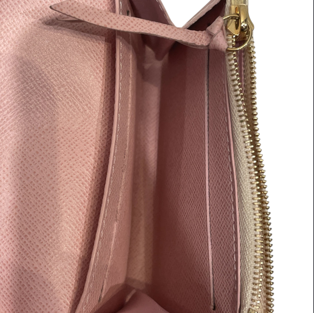 LOUIS VUITTON/Coin Wallet/Leather/CRM/L's/PINK INSIDE & GOLD HRDWR view 5