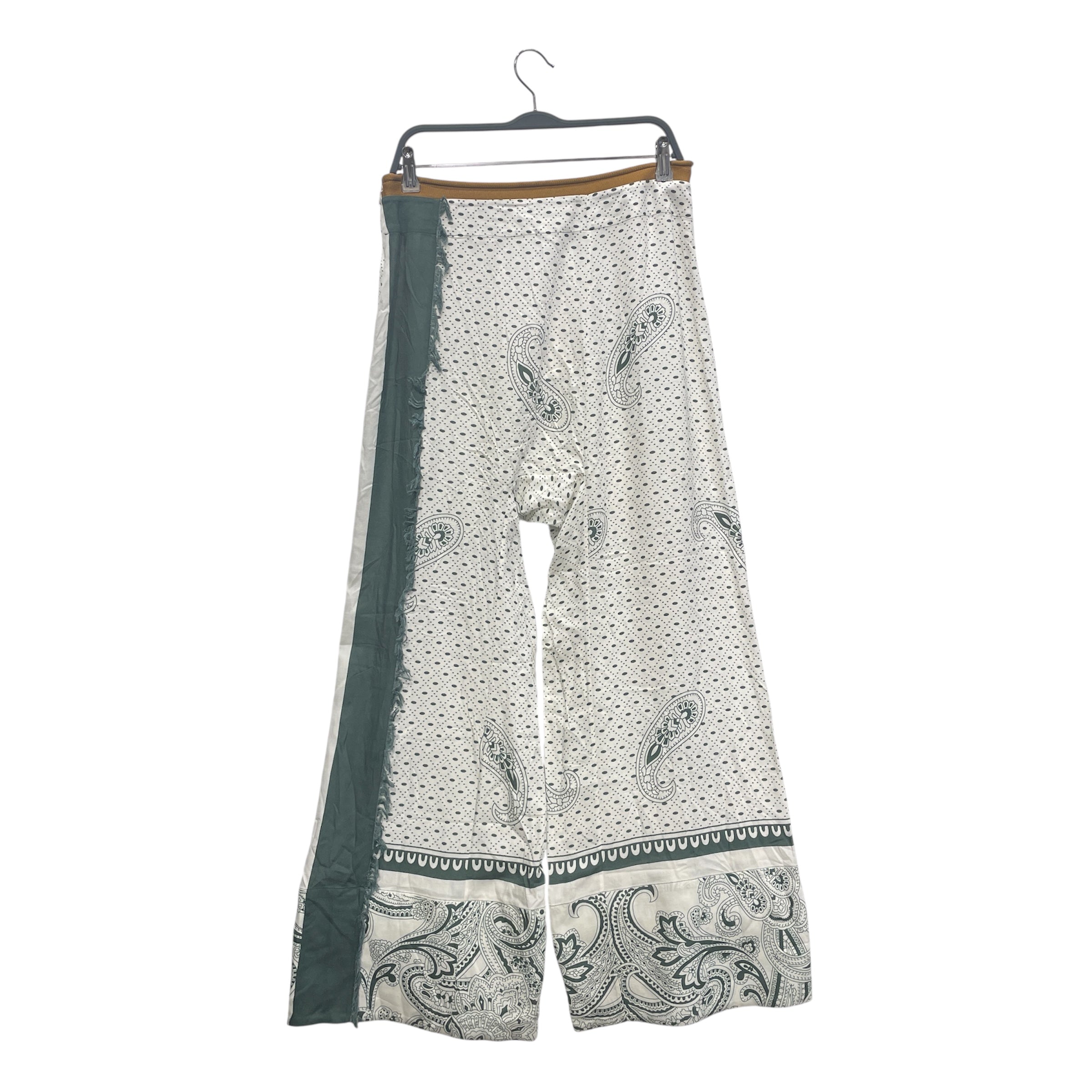 Acne Studios/Straight Pants/38/Cotton/WHT/Paisley/GRN PAISLEY CML WAIST BAND view 2