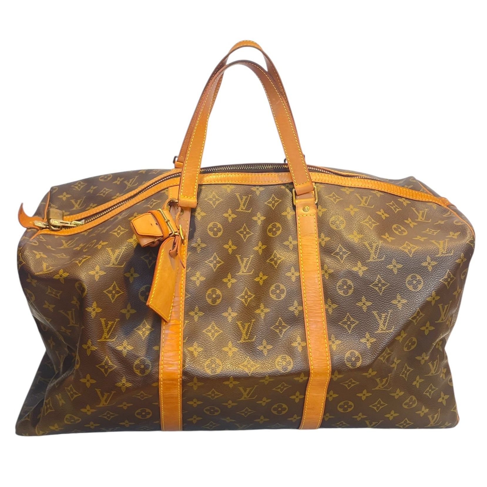 LOUIS VUITTON/Bag/All Over Print/Leather/MLT/keepball 50/lock/gld hard/brw view 1