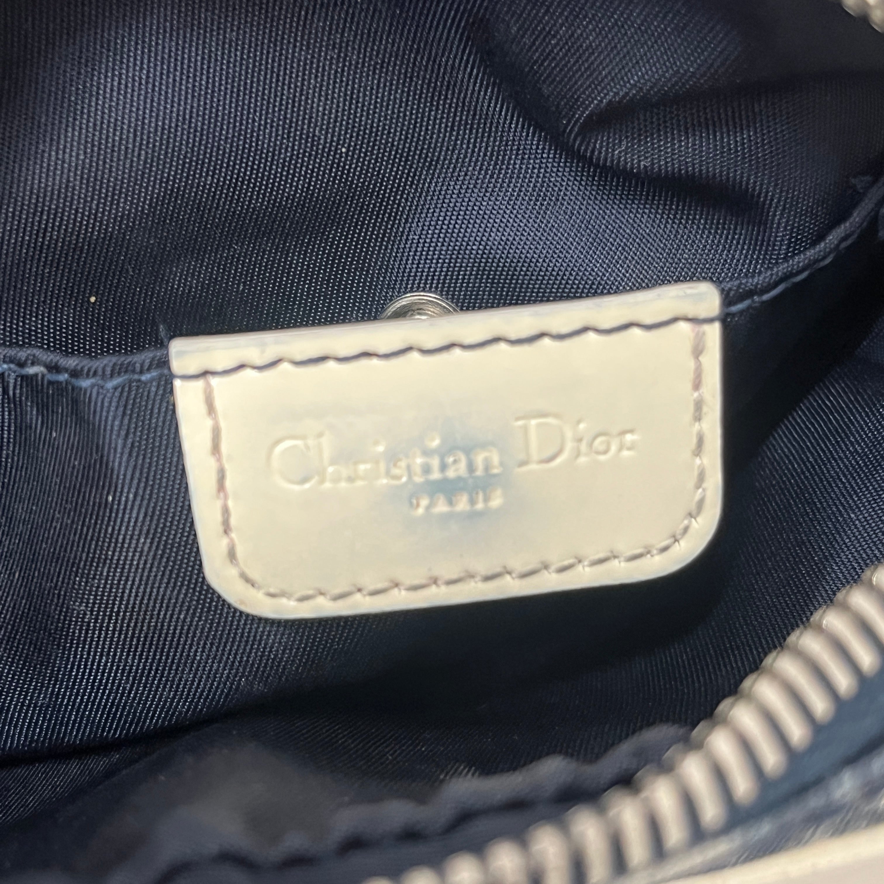 Christian Dior/Cross Body Bag/XS/Monogram/Cotton/BLU/DIORISSIMO CROSSBODY BAG view 5