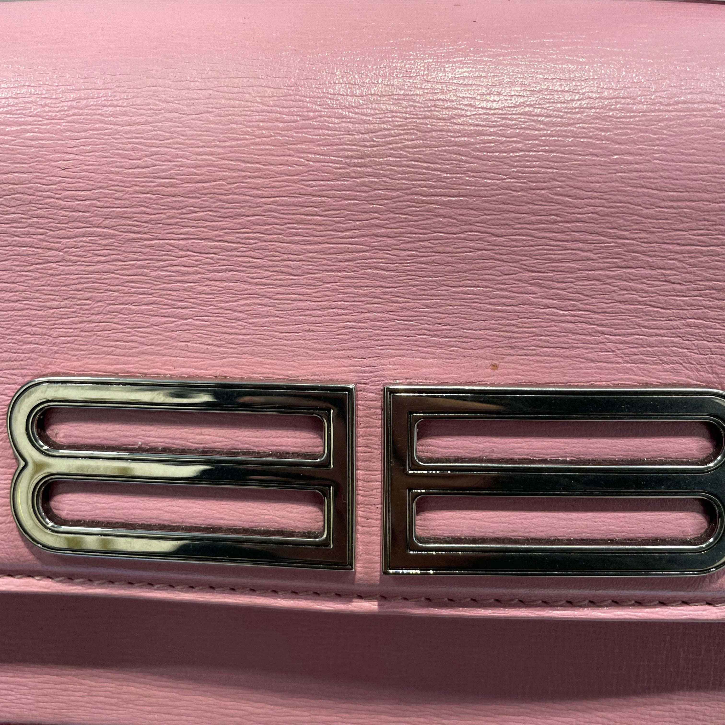 BALENCIAGA/Hand Bag/Leather/PNK/GOSSIP BB PINK BAG view 3