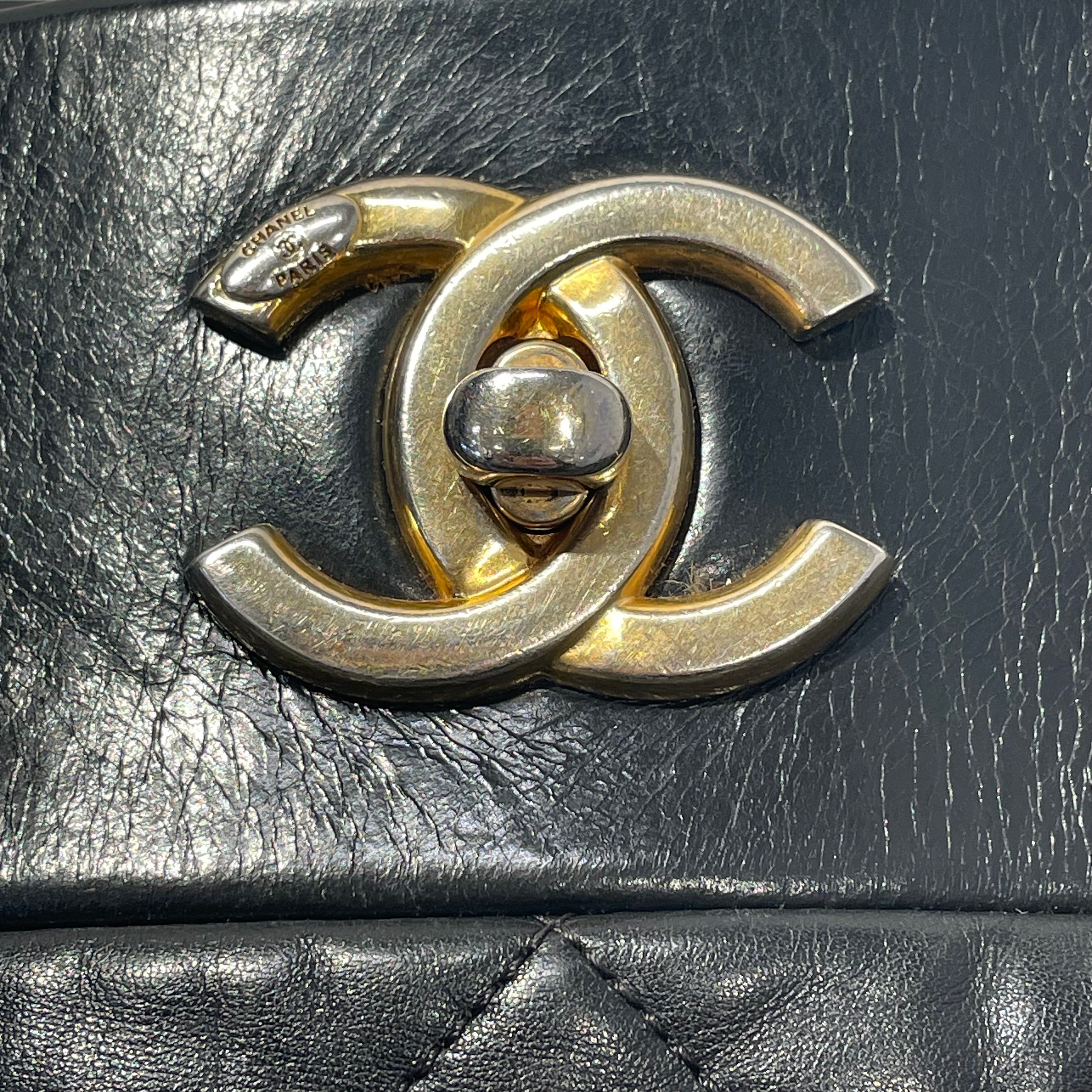 CHANEL/Hand Bag/Leather/BLK/1843s082 view 6