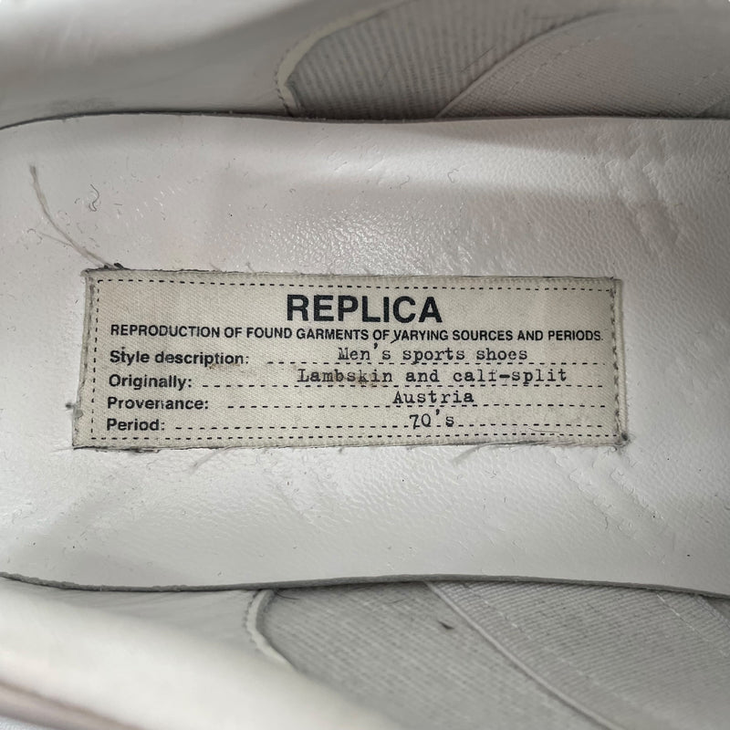 Maison Margiela/Low-Sneakers/EU 39/Polyester/WHT/PATENT REPLICA GATS