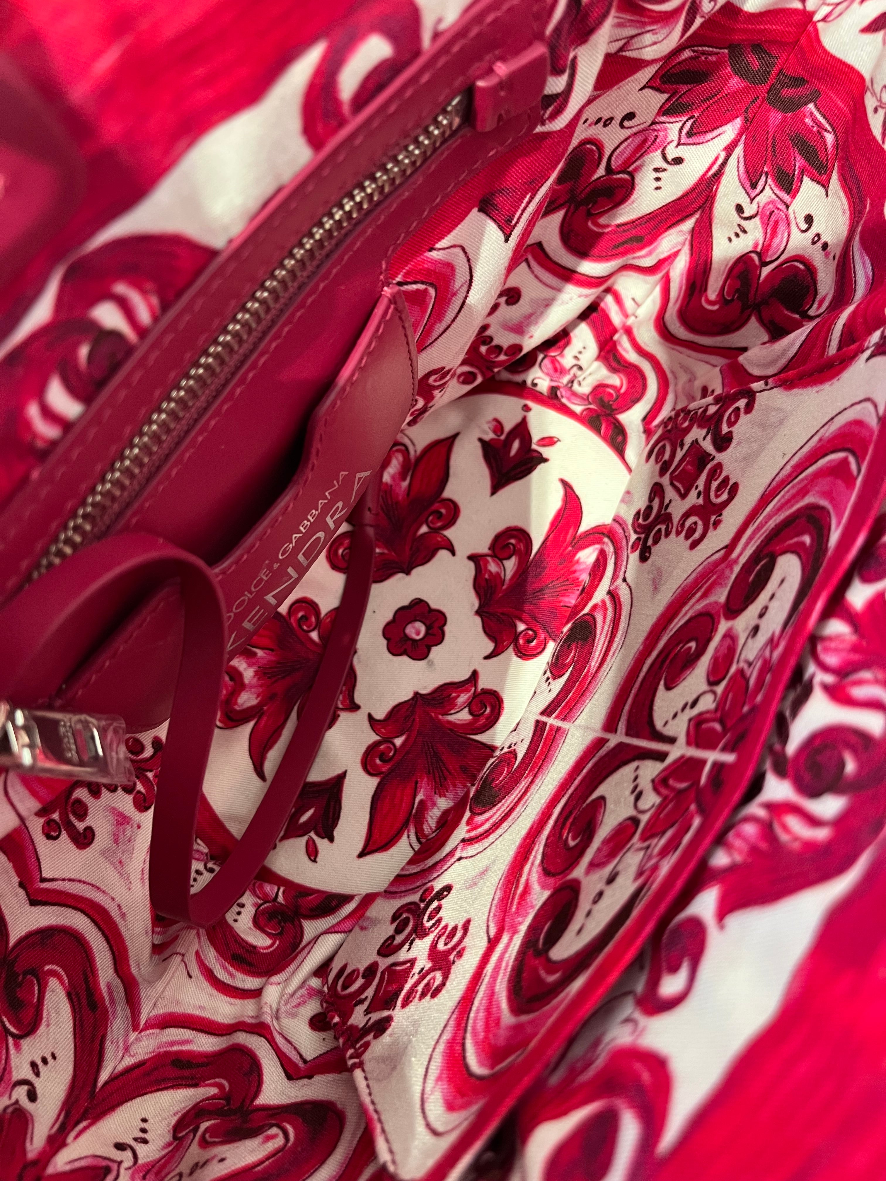 DOLCE&GABBANA/Tote Bag/BEG/ KENDRA WICKER W/ PNK BANDANA view 4
