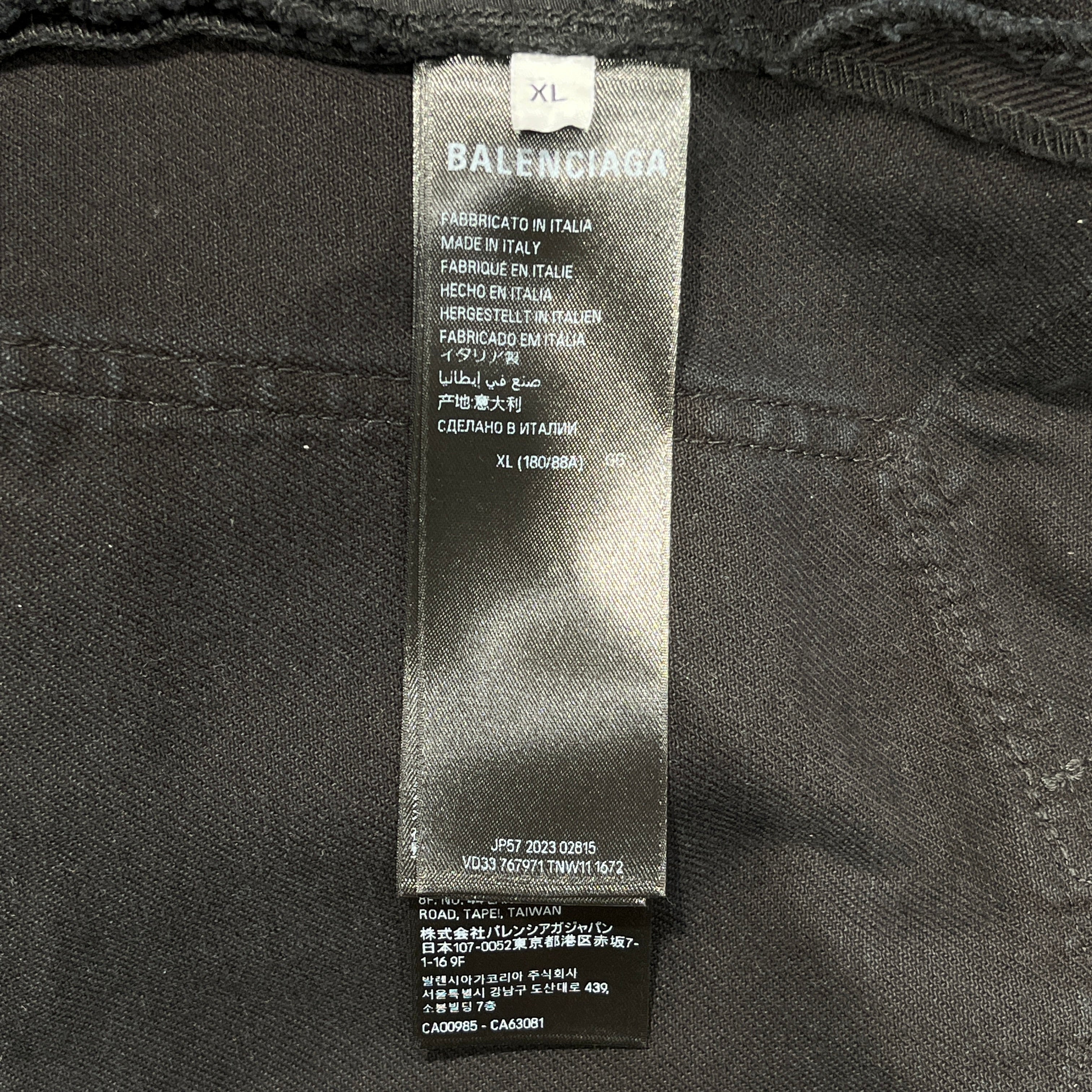 BALENCIAGA/Cargo Pants/XL/Cotton/BLK/Sunbleached Cargo view 4