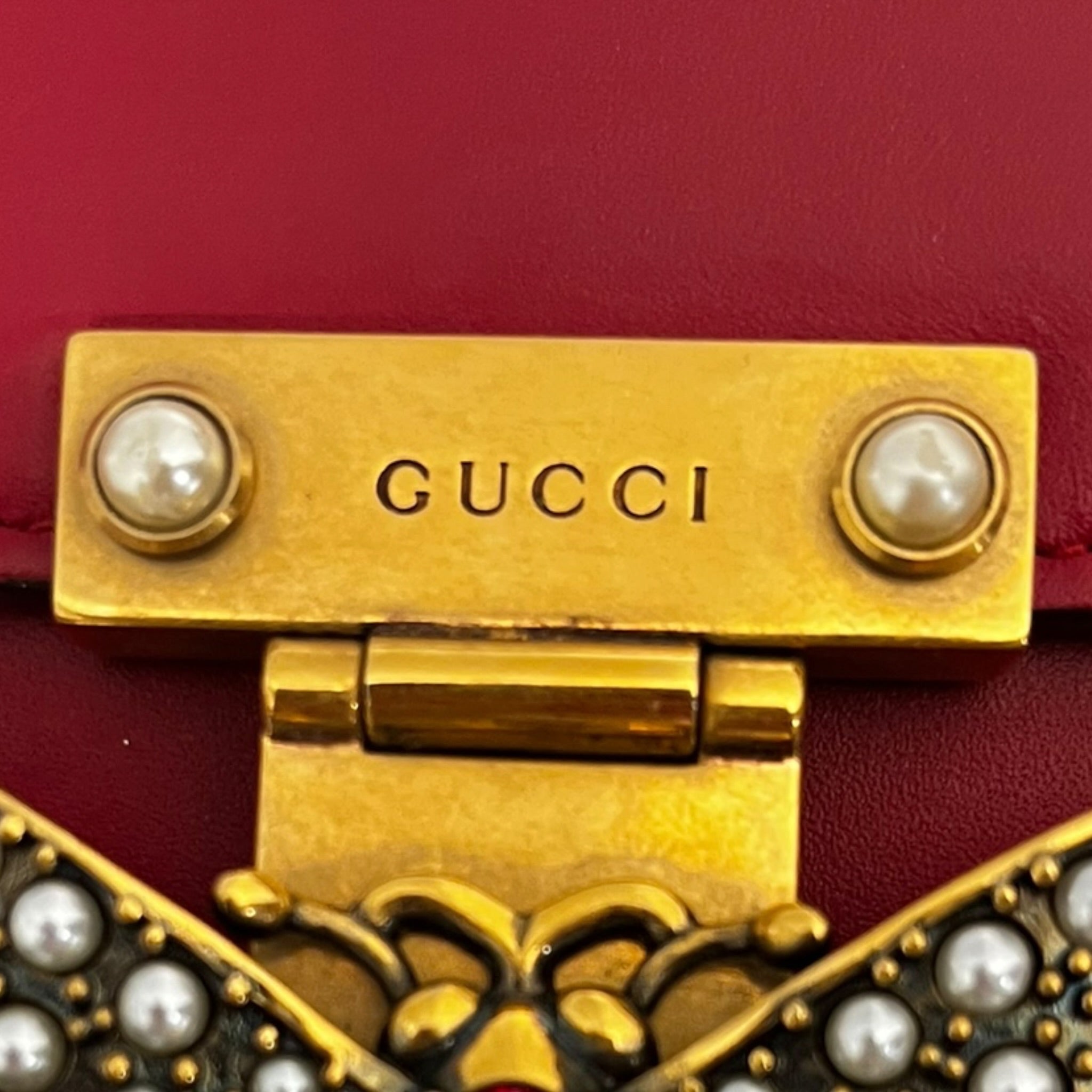 GUCCI/Cross Body Bag/M/Leather/MLT/Queen Margaret Flap Bag view 5