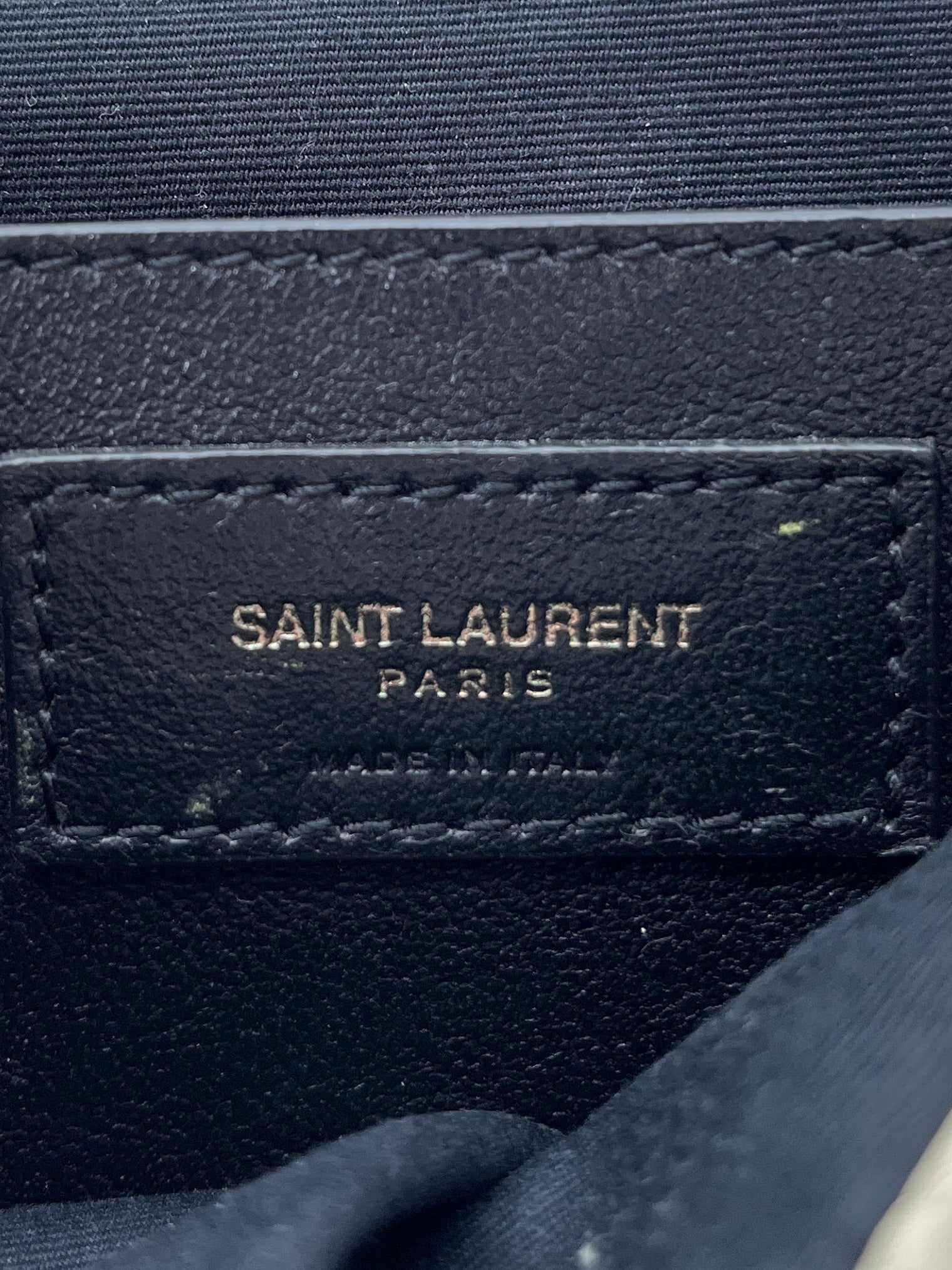 YVES SAINT LAURENT/Cross Body Bag/Angola/CRM/niki lambskin flap view 3