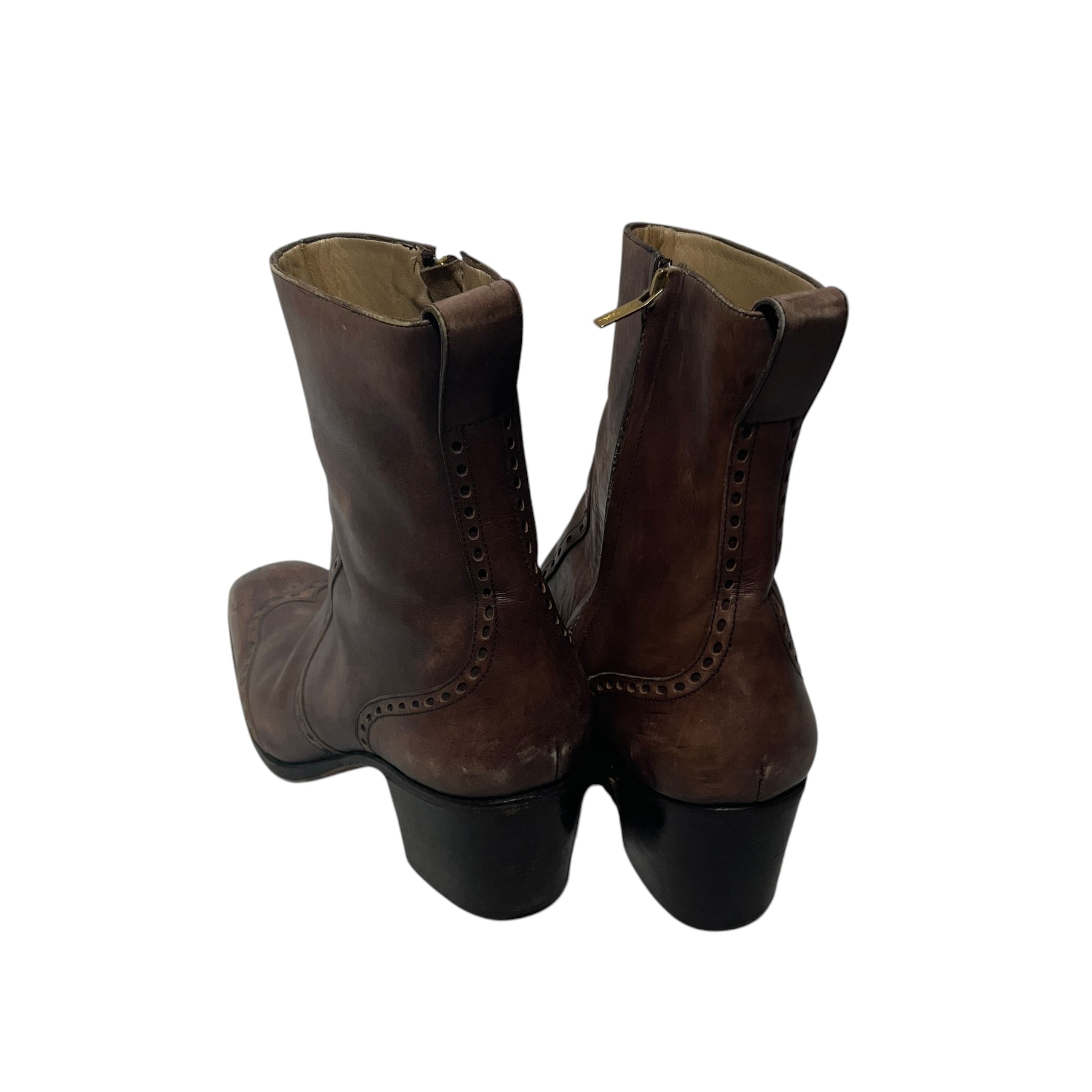 YVES SAINT LAURENT rive gauche/Boots/EU 39/Leather/BRW/ view 2