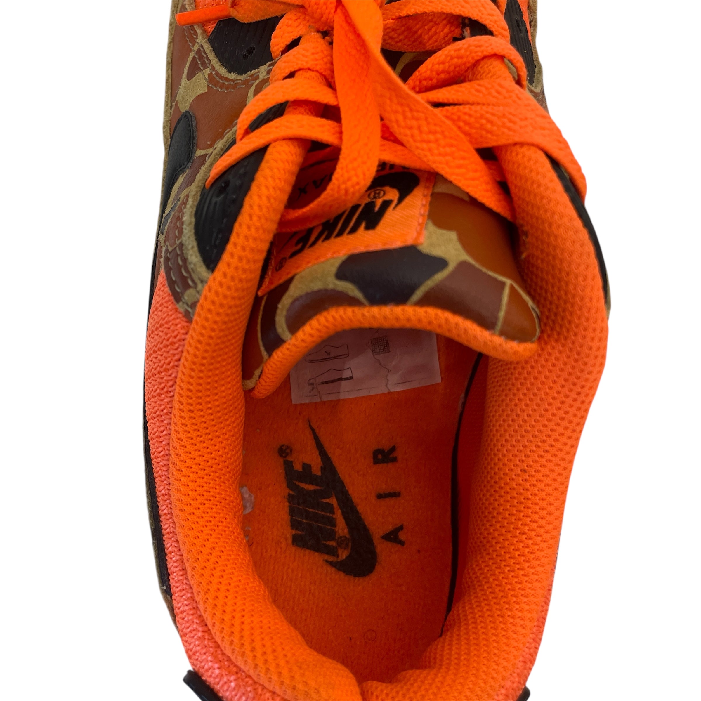 NIKE/Low-Sneakers/US 9/Camouflage/Cotton/ORN/AIR MAX 90 DUCK CAMO ORANGE view 3