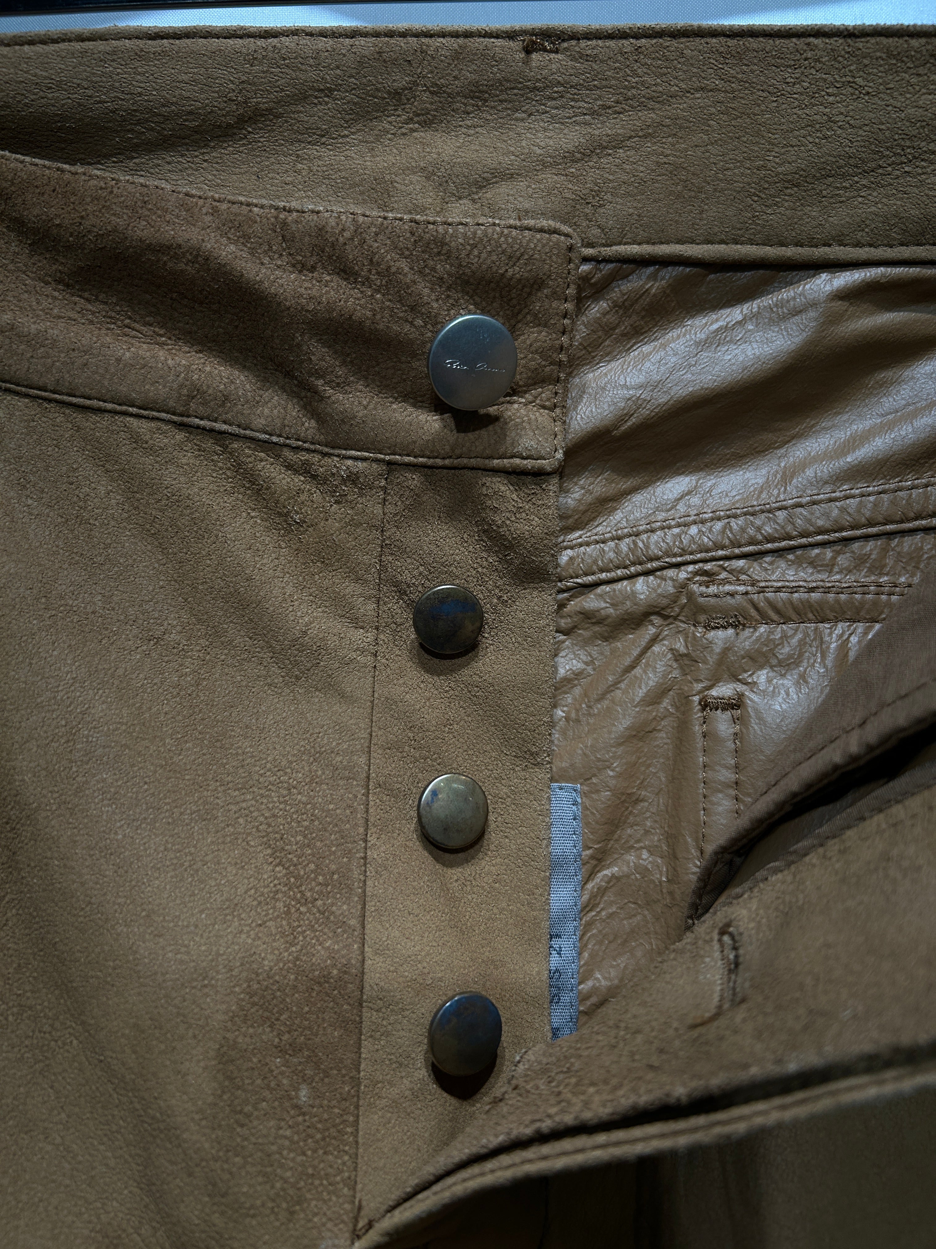 Rick Owens/Straight Pants/52/Leather/ORN/TYRONE CUT "HONEY" view 12