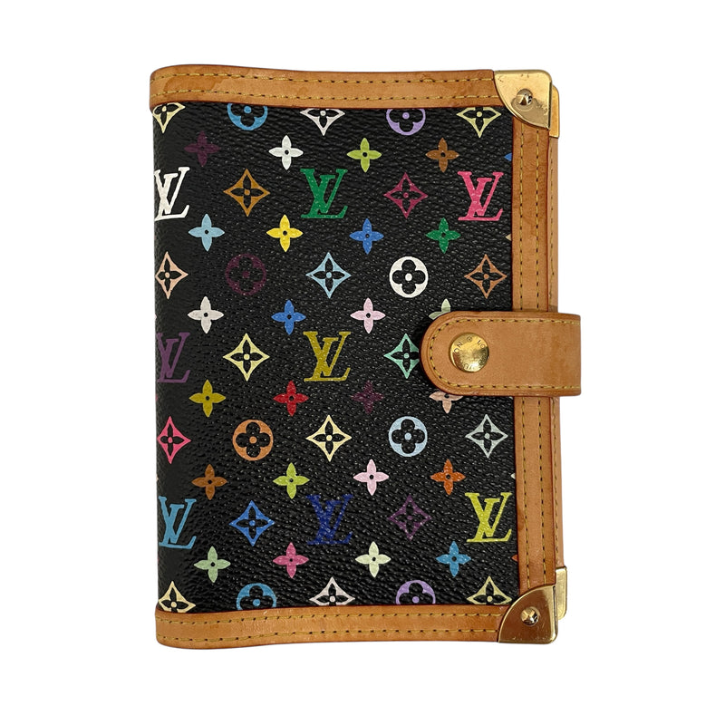 LOUIS VUITTON/Bifold Wallet/All Over Print/Leather/MLT/MURAKIN MONOGRAM AGENDA