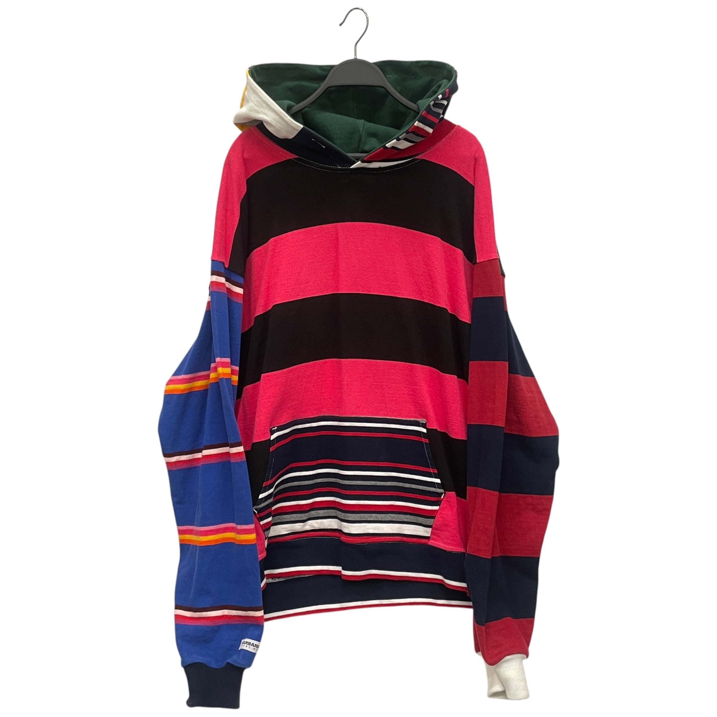 OTTO 958/Kiko Kostadinov/Hoodie/XXL/Stripe/Cotton/PNK/REWORKED BARBARIAN KNIT view 1