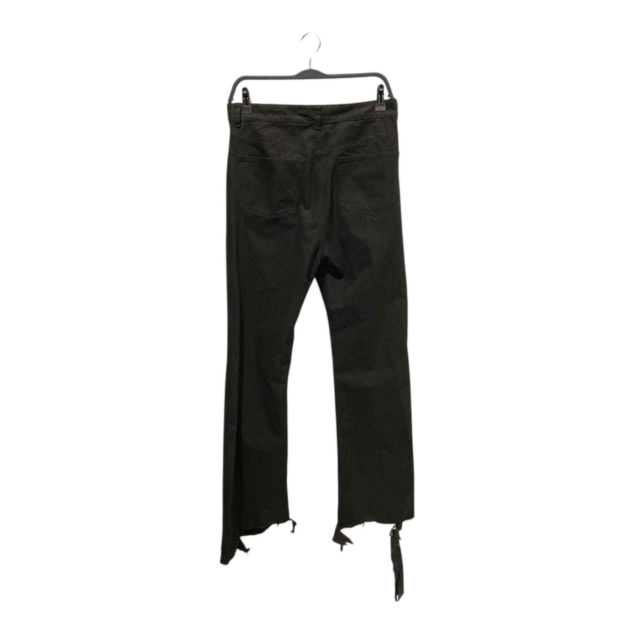 BALENCIAGA/Straight Pants/XS/Cotton/BLK/FLARE DISTRESS view 2