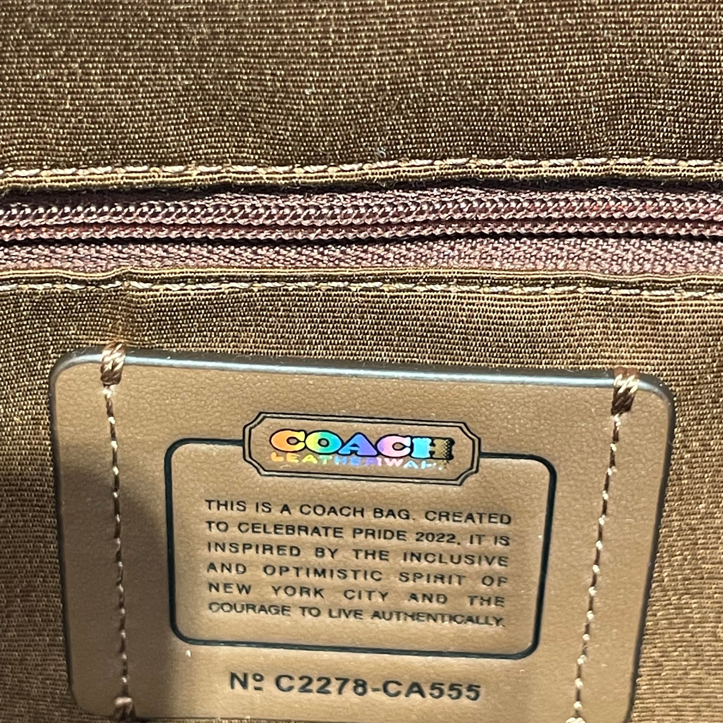 COACH/Tote Bag/Monogram/Leather/BRW/RAINBOW view 5