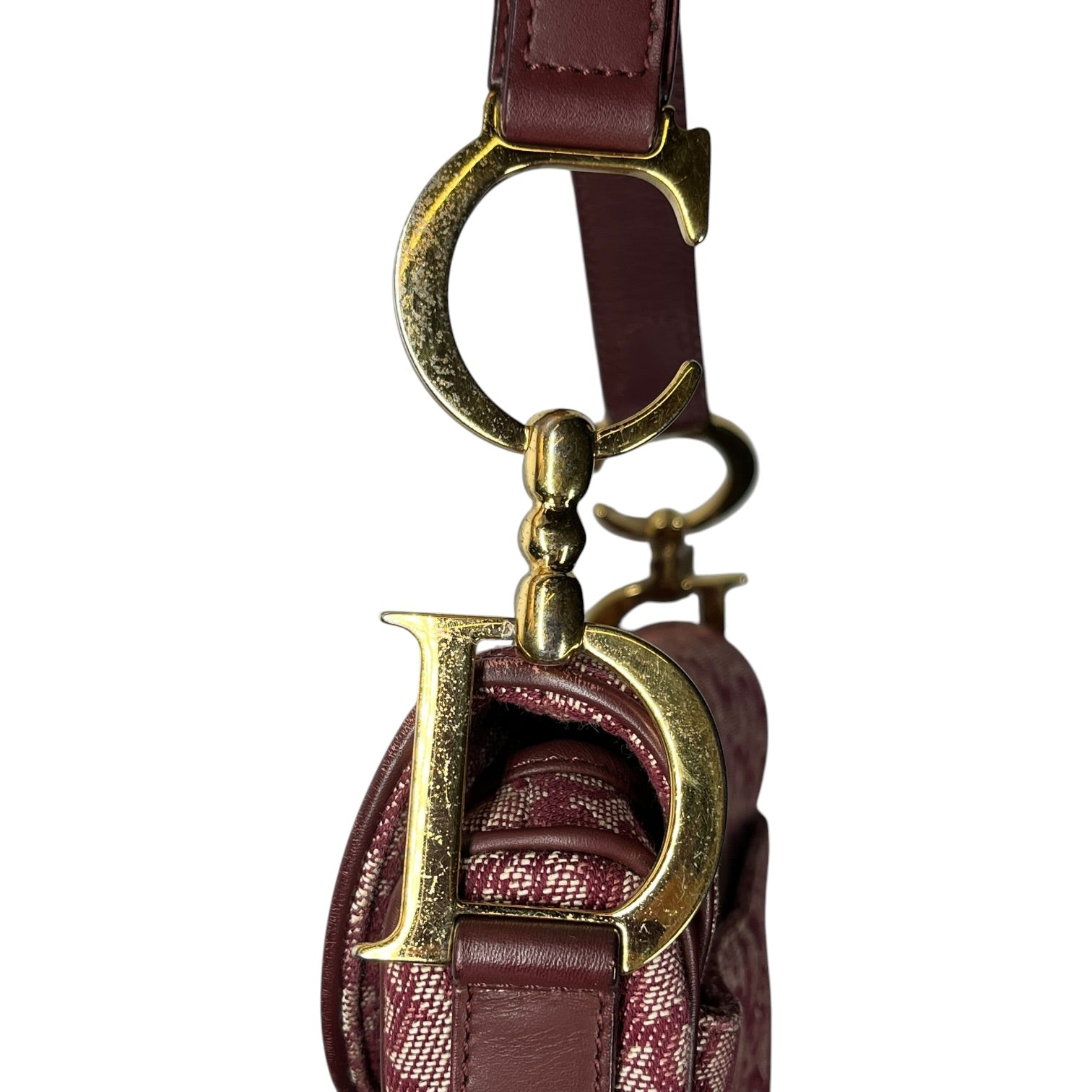 Christian Dior/Hand Bag/Monogram/Cotton/BRD/Saddle Bag view 7